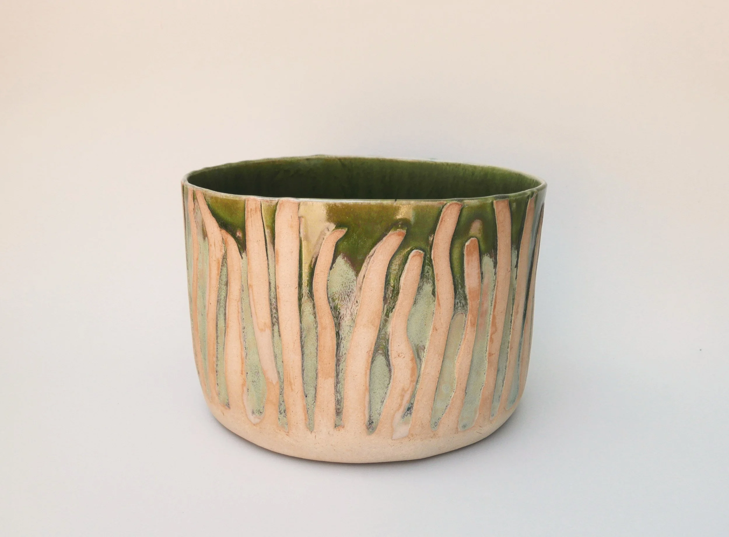 Oval Planter 5. Stoneware. 19cm W x 13cm H x 16cm D.