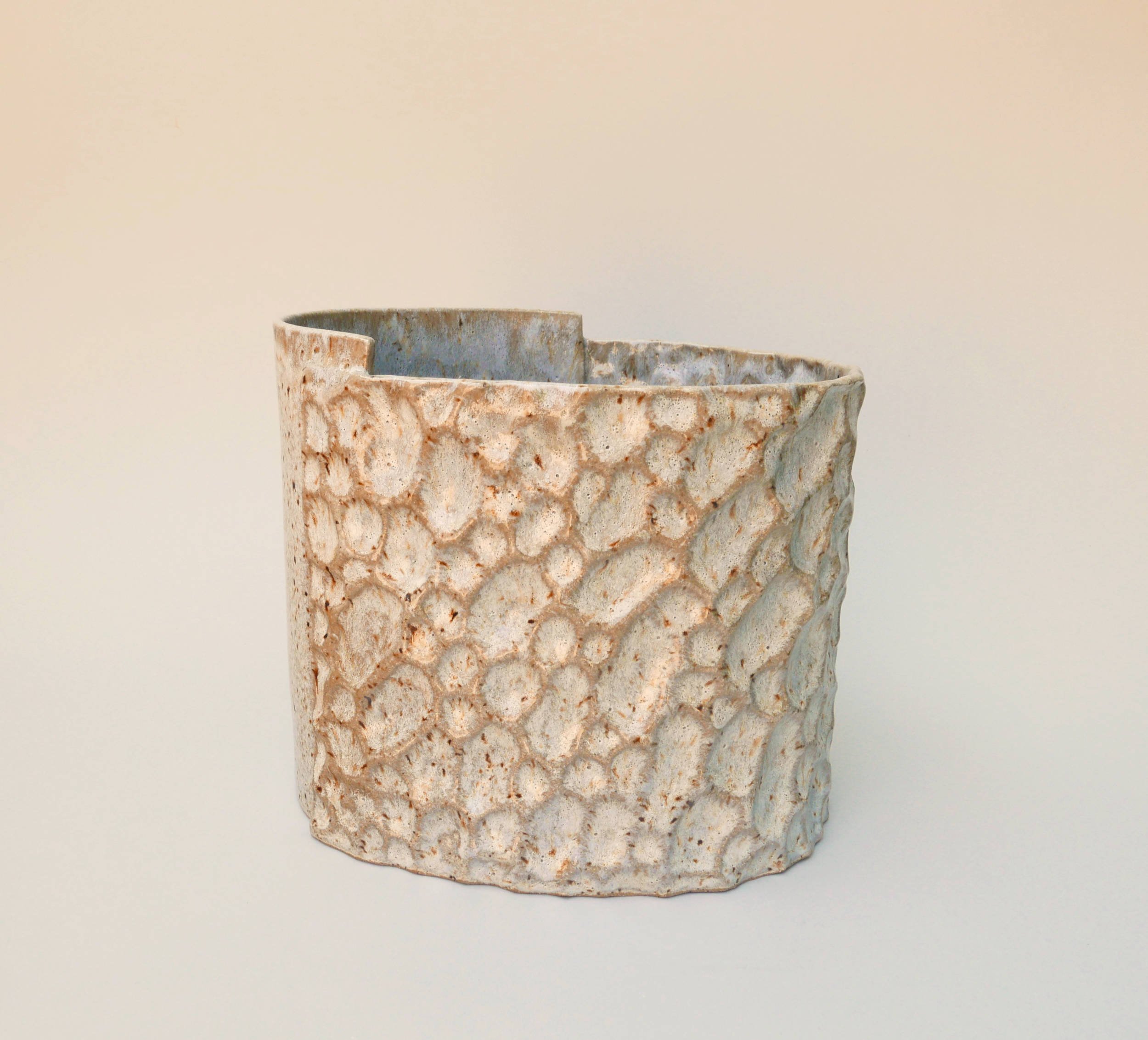 Panel Planter 2. Stoneware. 17.5cm W x 15cm H x 14cm D.