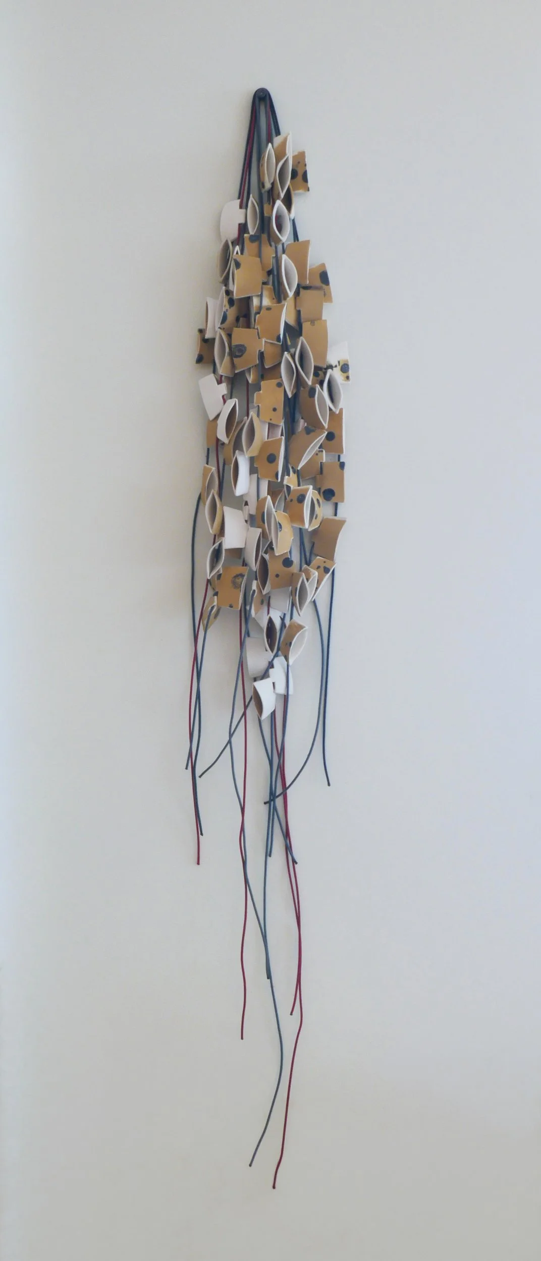 Polka Bell. Slip Cast Porcelain, cord. 43cm H x 18cm W.