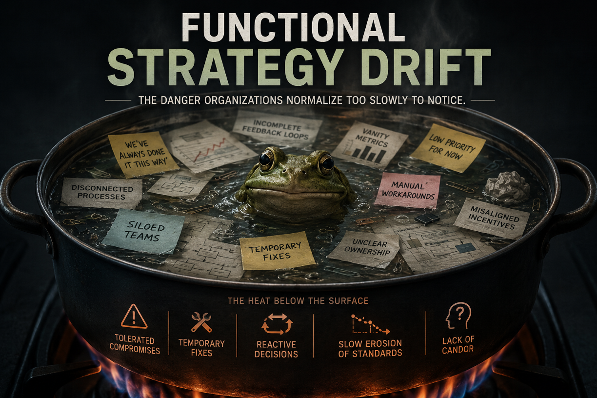 The Frog Never Notices the Water: How Strategy Drift Quietly Dismantles High-Performing Organizations