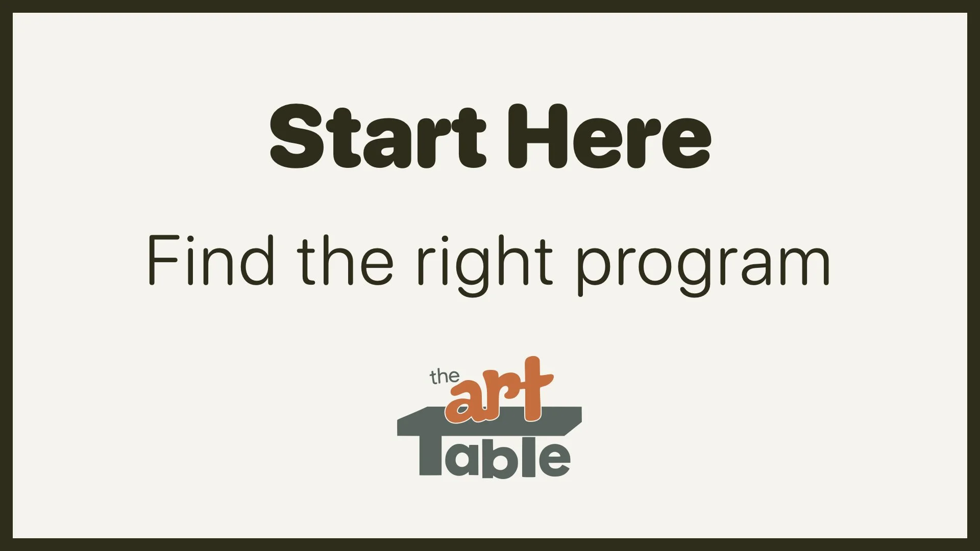 Find the Right Program