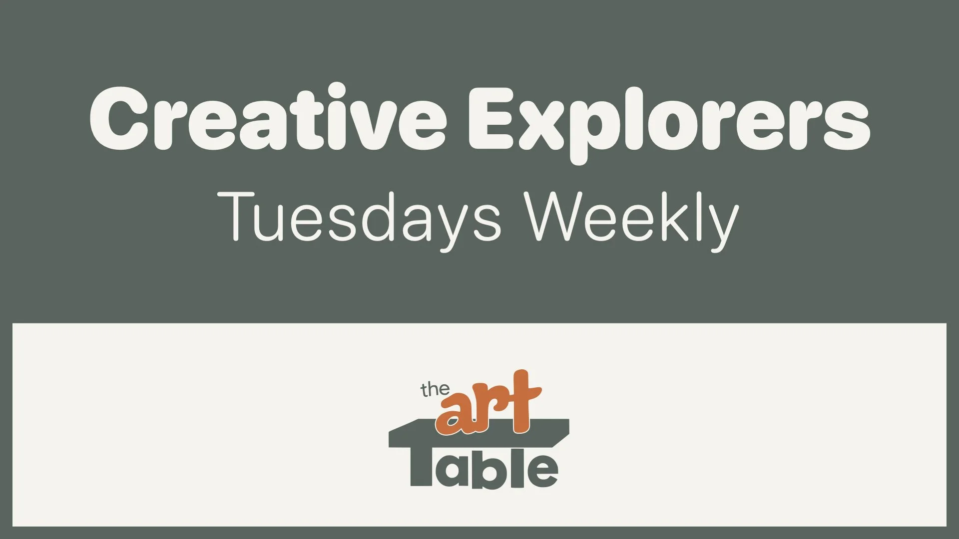 Creative Explorers — Fall Studio (Tuesdays)