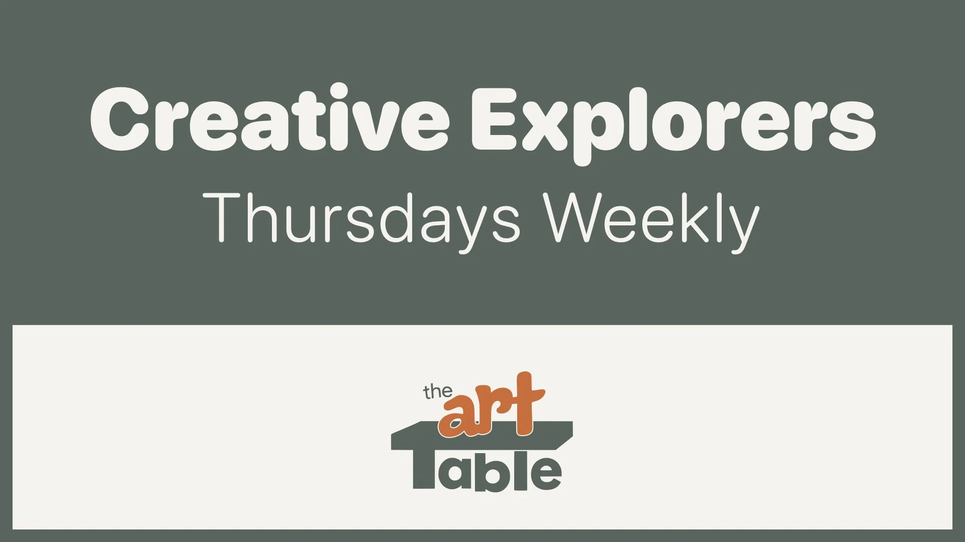 Creative Explorers — Fall Studio (Thursdays)