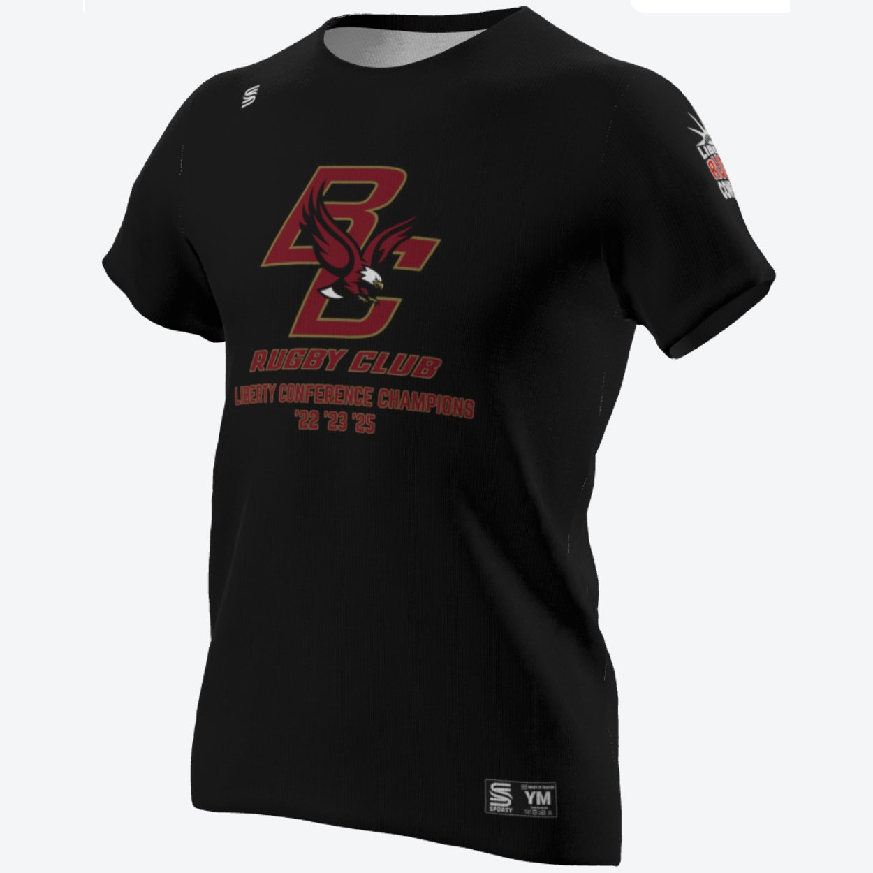 BC Rugby Champions Black Jersey Tee