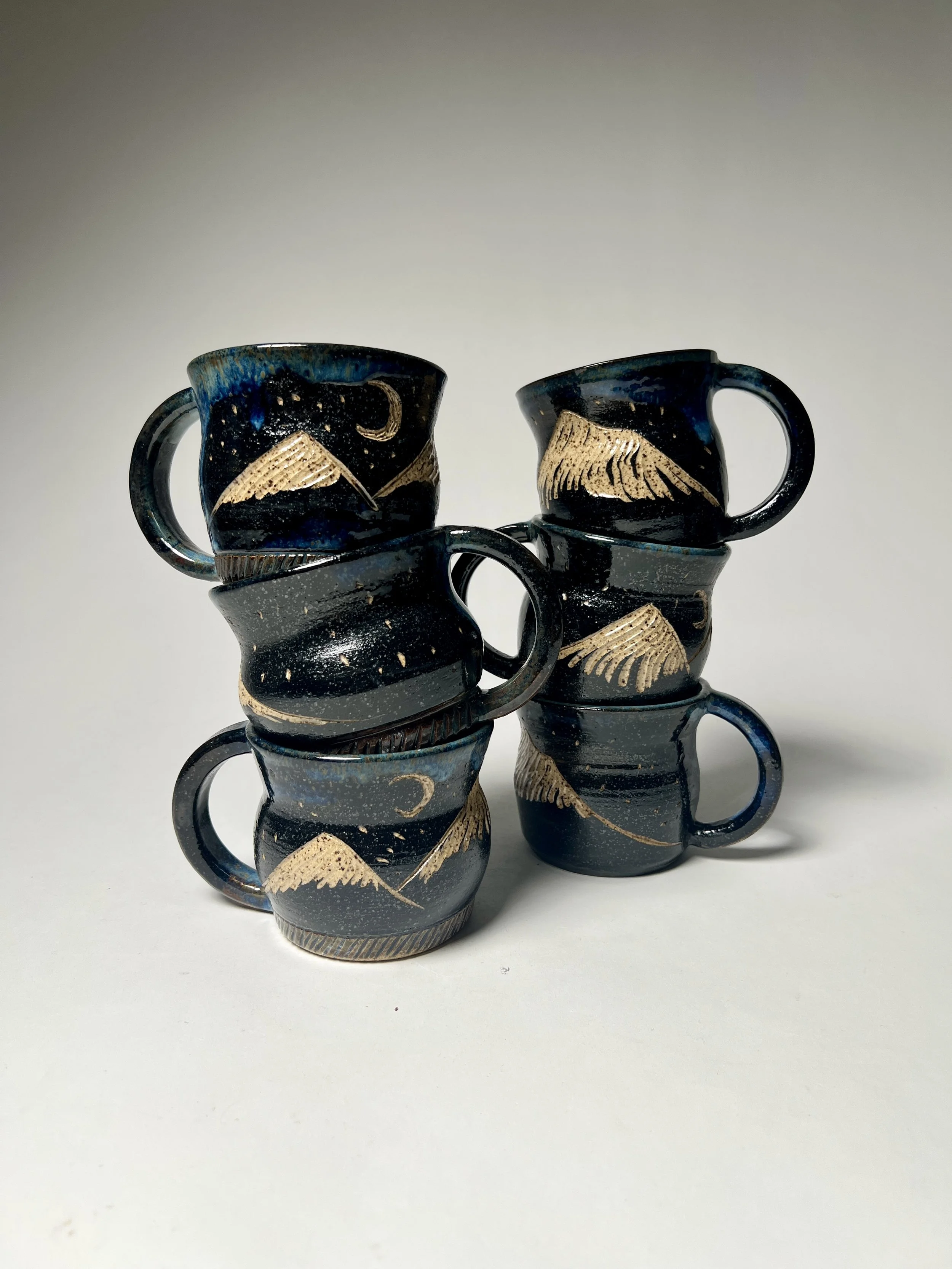Mount Shavano Mug - Black Obsidian Edition