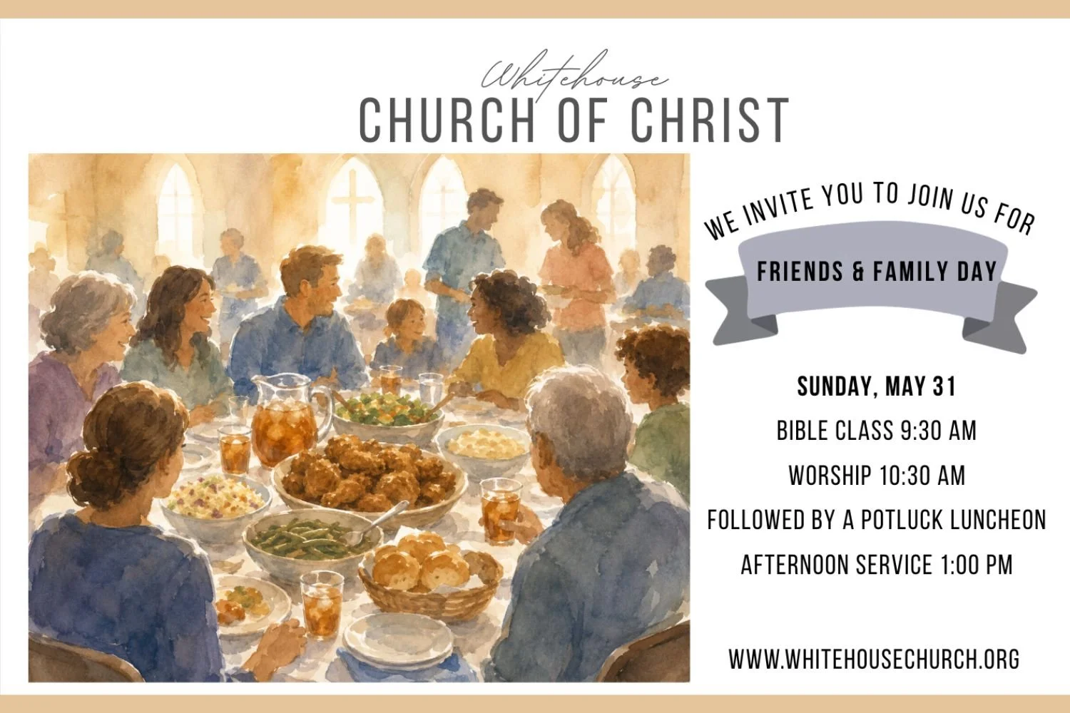 Friends &amp; Family Day - Potluck Sunday  