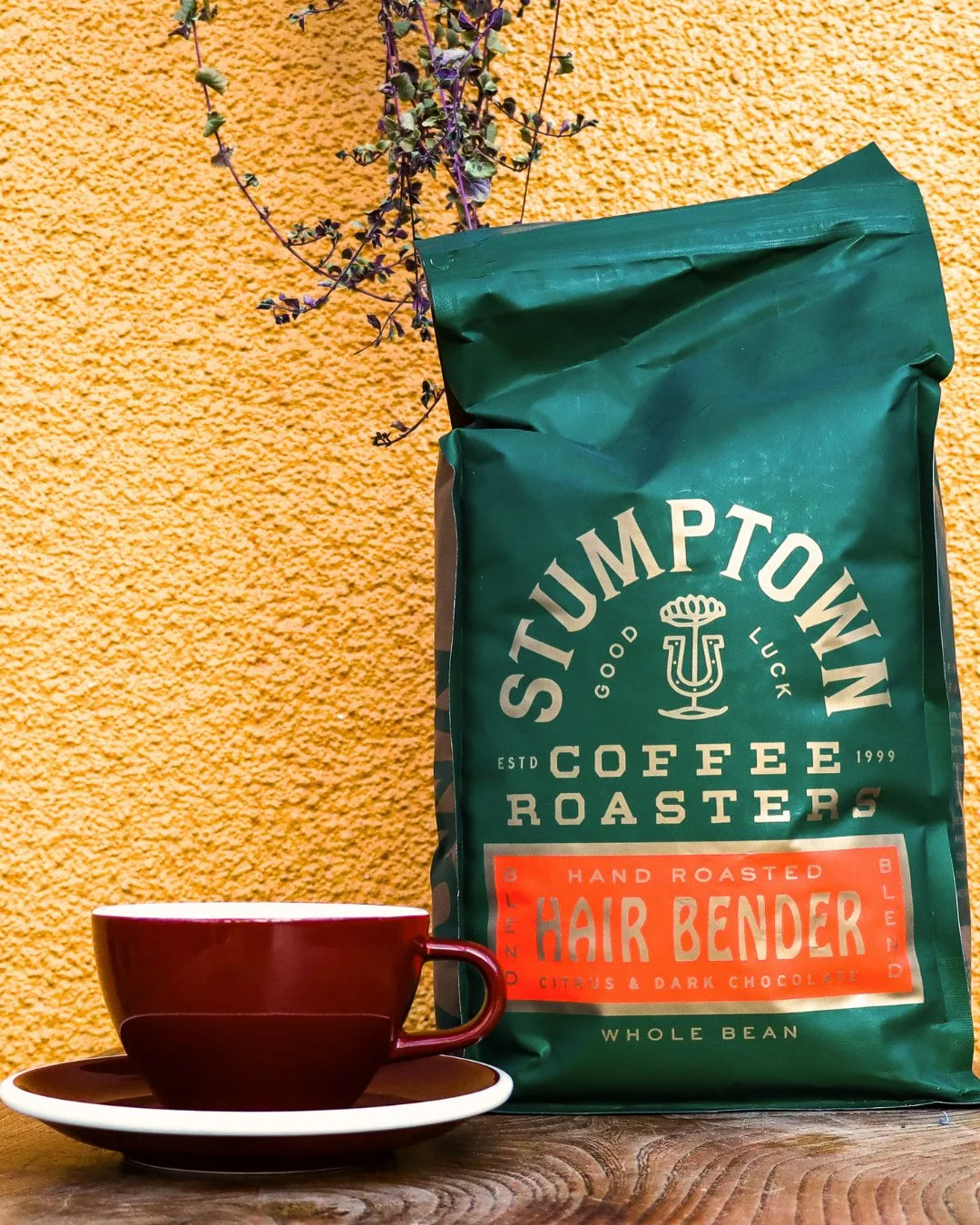 Meet the blend that started it all ☕️⁠
⁠
Stumptown&rsquo;s Hair Bender is bold, balanced, and ridiculously smooth - with notes of citrus + dark chocolate⁠
⁠
Perfect as Espresso. Unreal as drip! ⁠
⁠
You can buy these beans in 340g or 5lb bags at both 