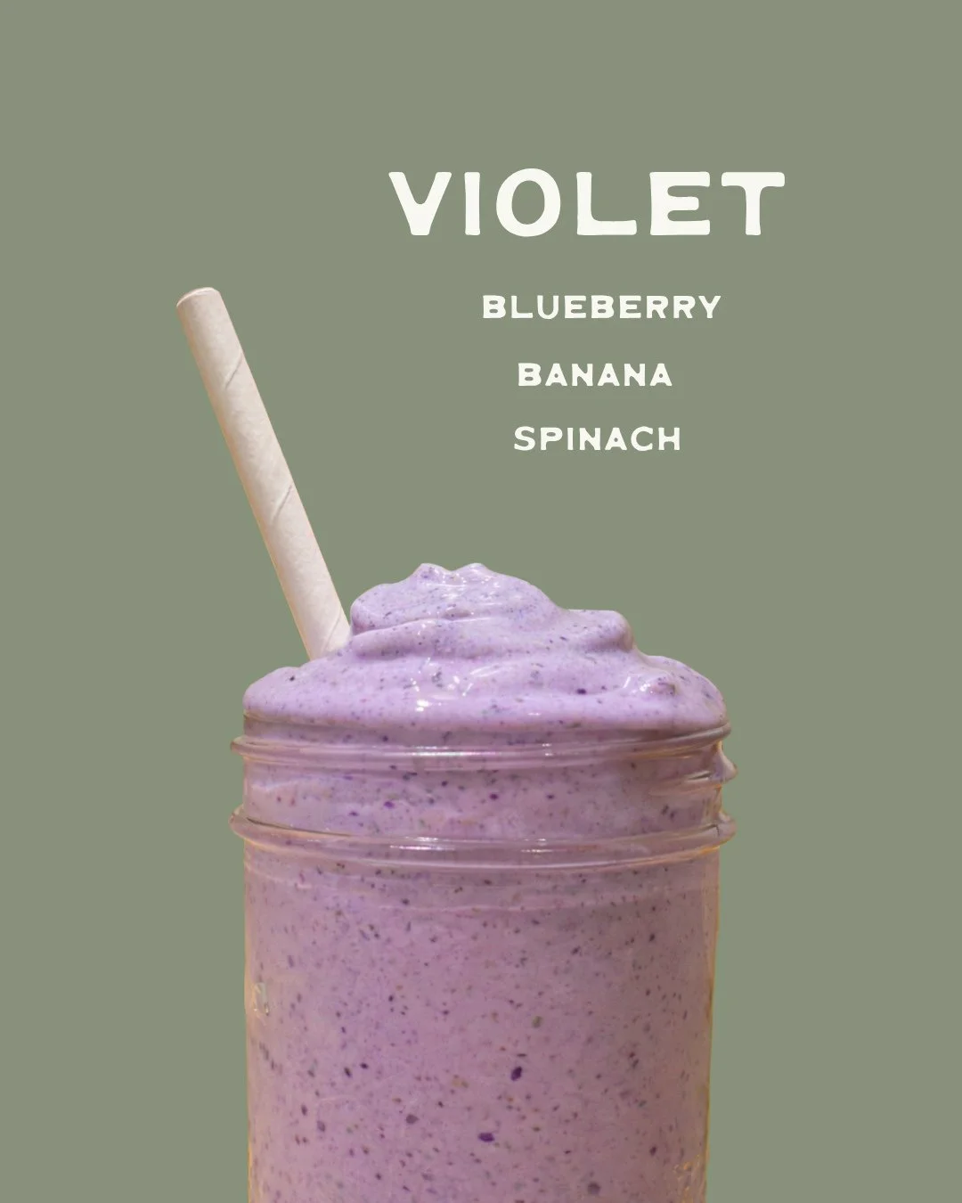 Our Violet smoothie is back! 💜⁠
⁠
Blueberries, spinach, banana + whatever milk or alternative you fancy!