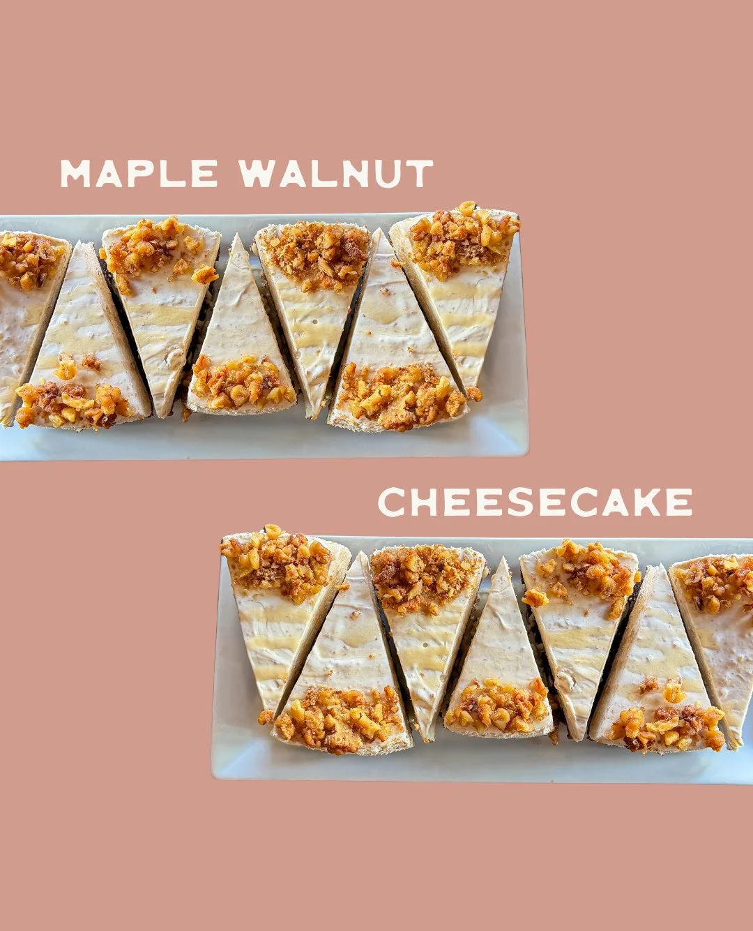 Maple Walnut Cheesecake 🤎 ⁠
Gluten friendly &amp; absolutely worth it!