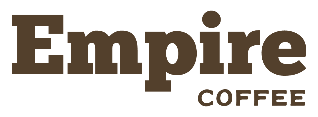 Logo for Empire Coffee in brown text