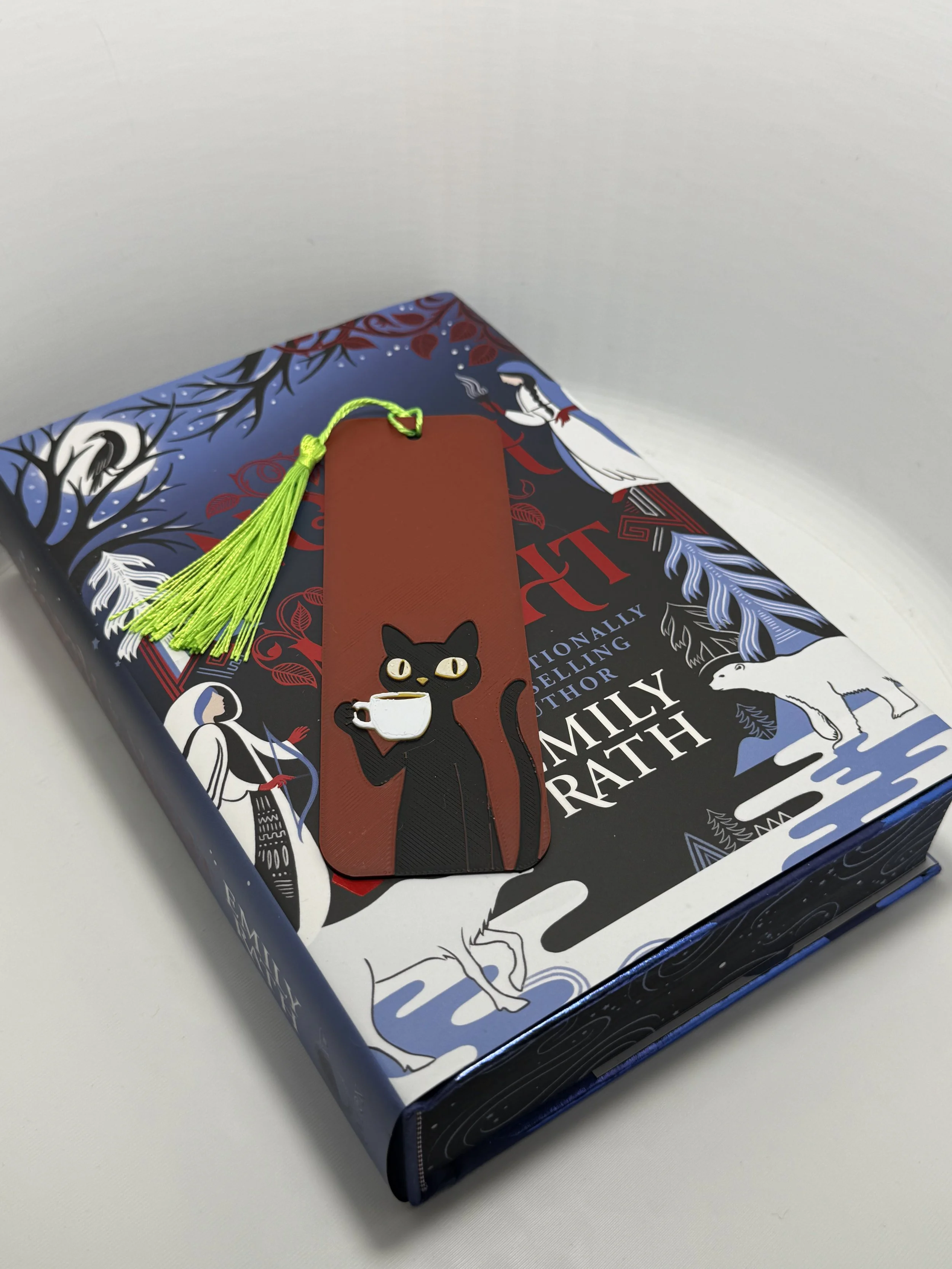 Cat Coffee Break Bookmark