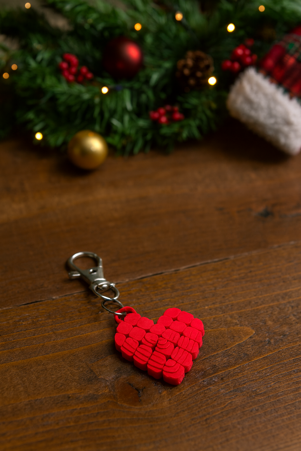 Heart Fidget Keychain