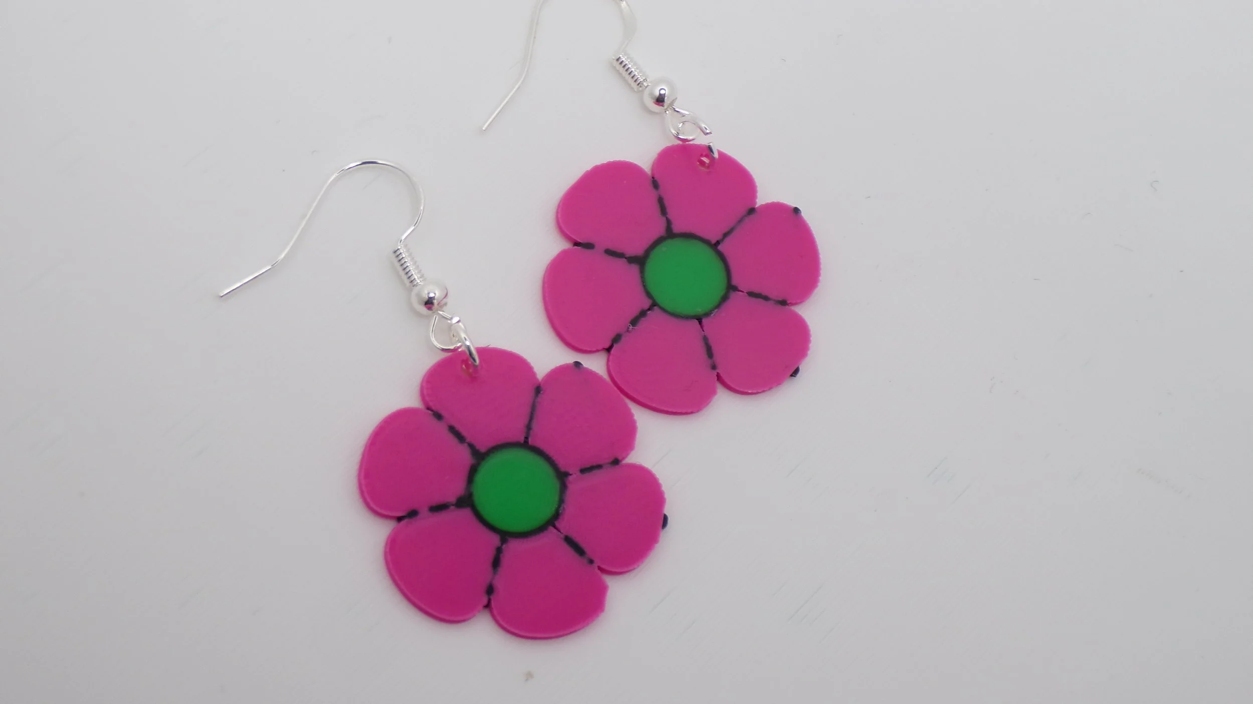 Vibrant Flower Power Earrings