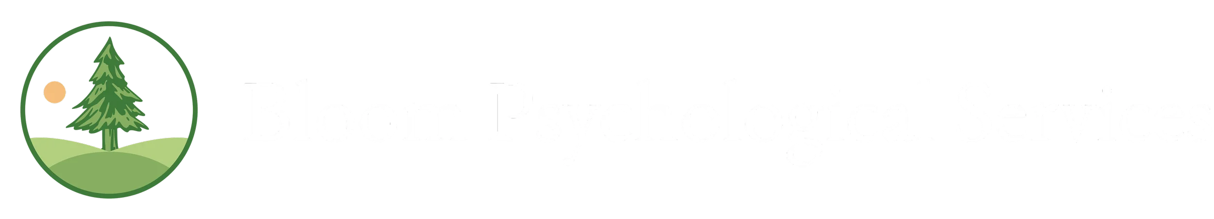 Bloom Psychological Services Logo Horizontal