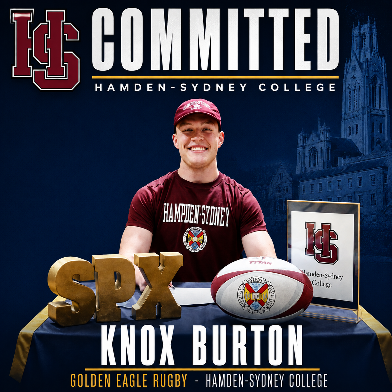 Knox Burton commits to Hamden-Sydney College