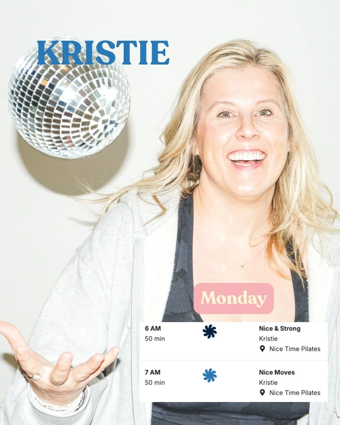 MEET THE TEAM &mdash; ROUND 3 💙

The final round.

Different personalities, different teaching styles, one shared love of Pilates.

This is the crew making the magic happen at Nice Time. ✨

Come move with us!

Link in bio to book a class.