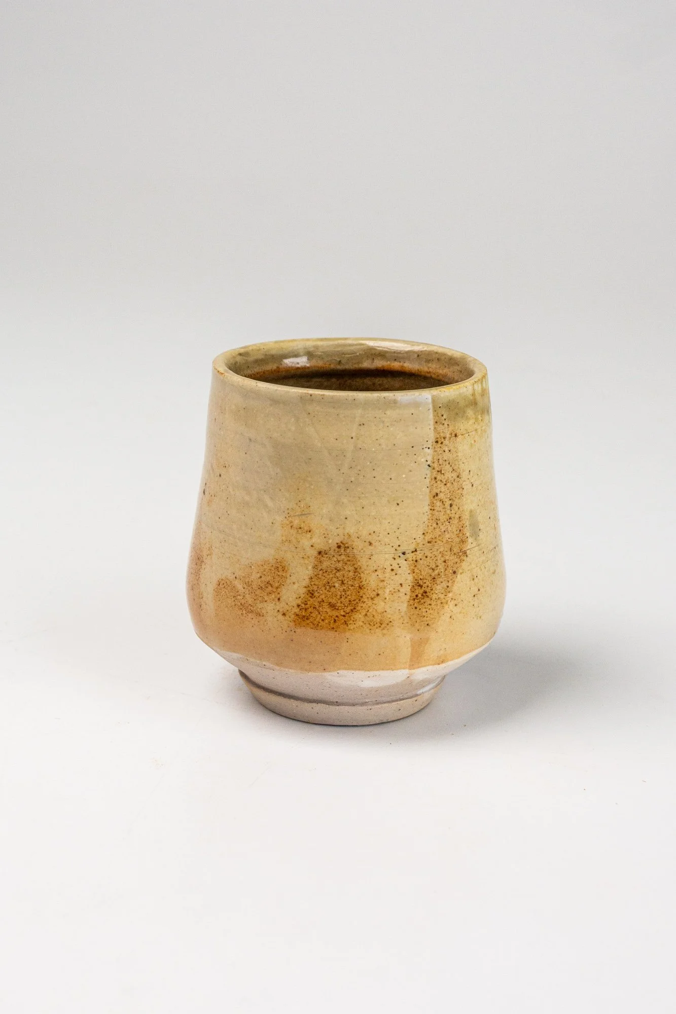 YUNOMI  |  wood-fired stoneware, flashing slip, celadon