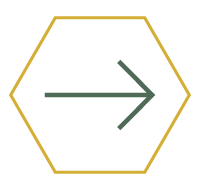 a yellow outline of a hexagon with a green arrow pointing right