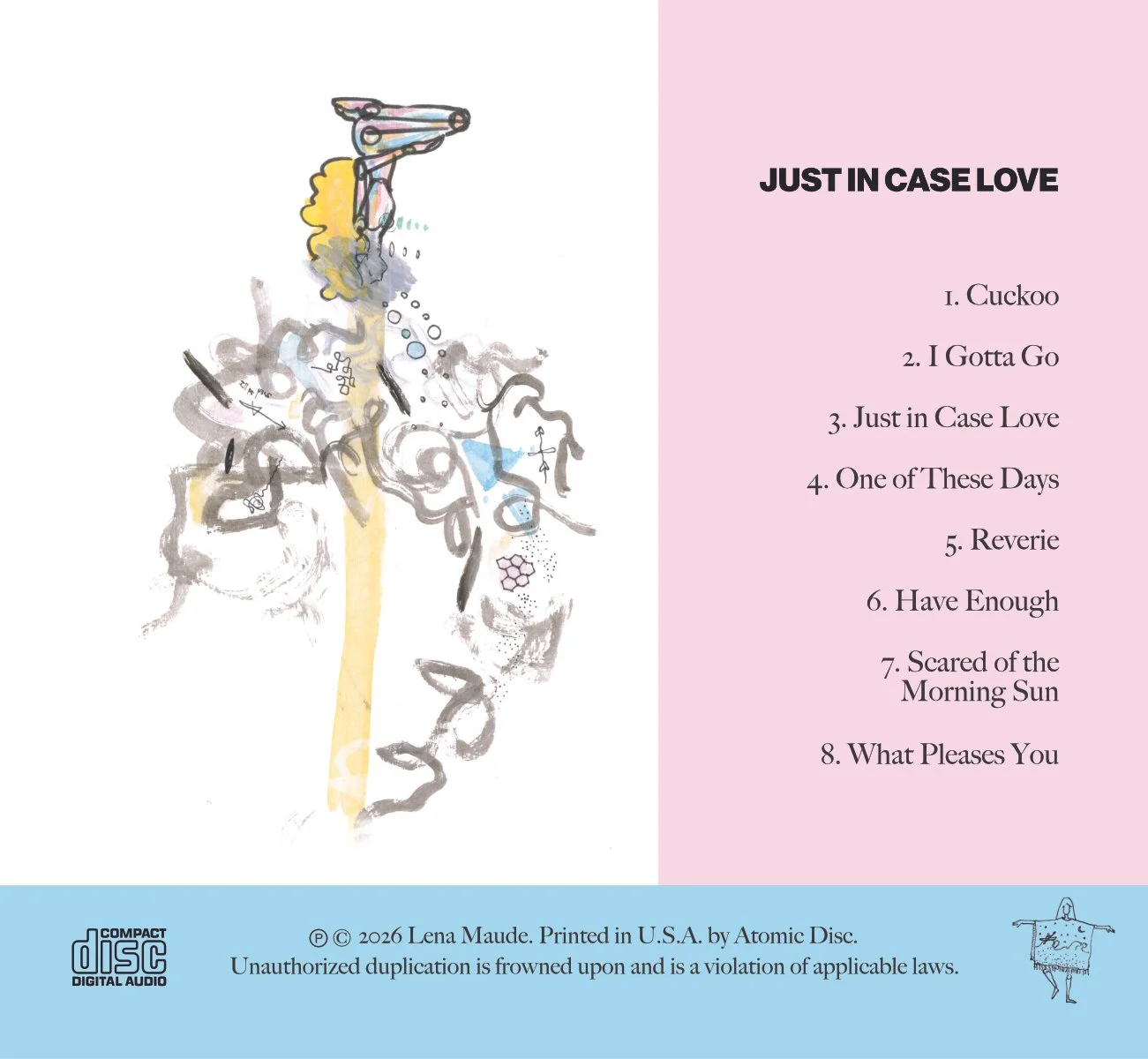 Just in Case Love CD album art back side