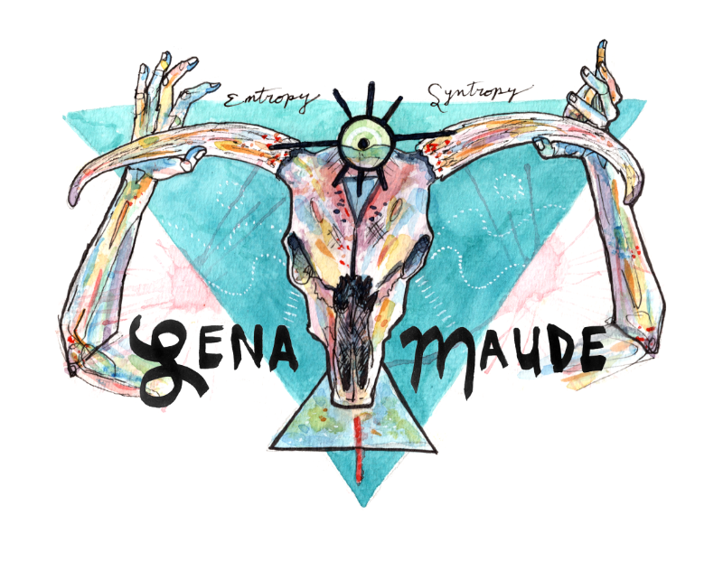 Lena Maude Holding Skull