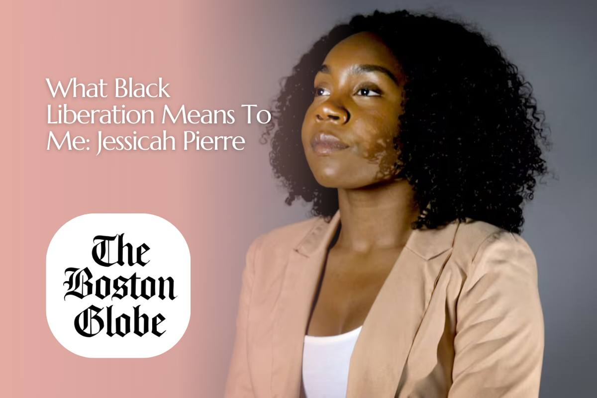 A woman with curly black hair wearing a beige blazer and white shirt, looking thoughtfully to the side with a neutral background.