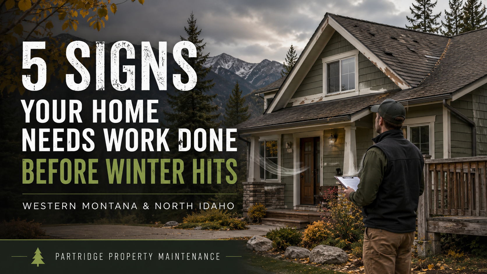 5 Signs Your Home Needs Work Done Before Winter Hits (Western Montana &amp; North Idaho)