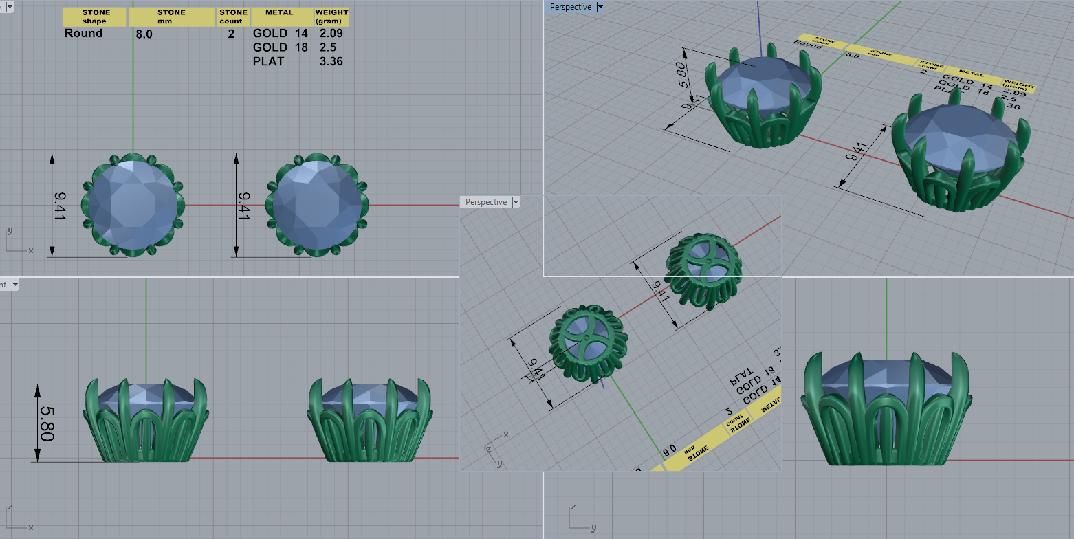 Ziba Buttercup Studs