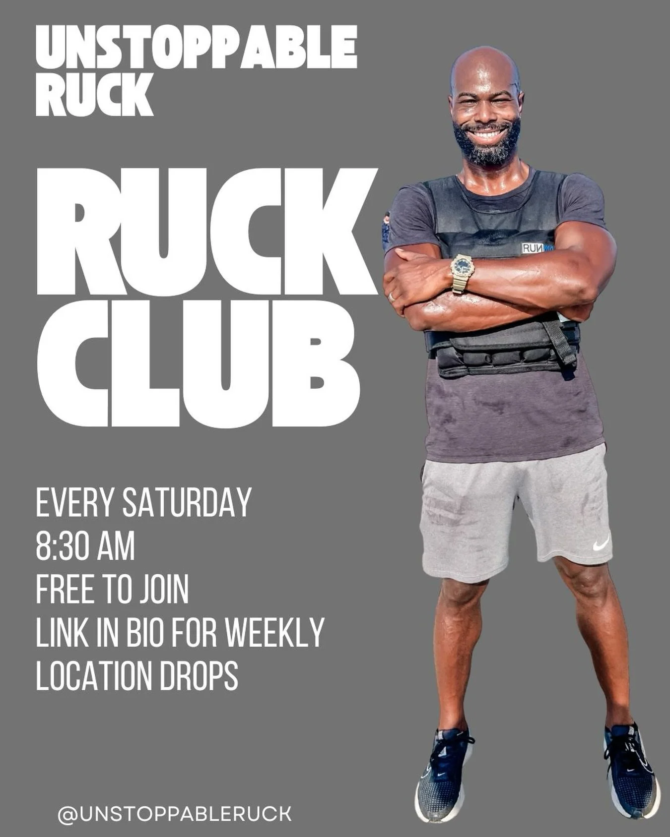 Jason leads a free weekly ruck club every Saturday morning across the Tampa Bay area. 

This Saturday we are at Courtney Campbell Causeway at 8:30AM. All fitness levels welcome. No experience needed.

Join our Facebook Group or WhatsApp Community for