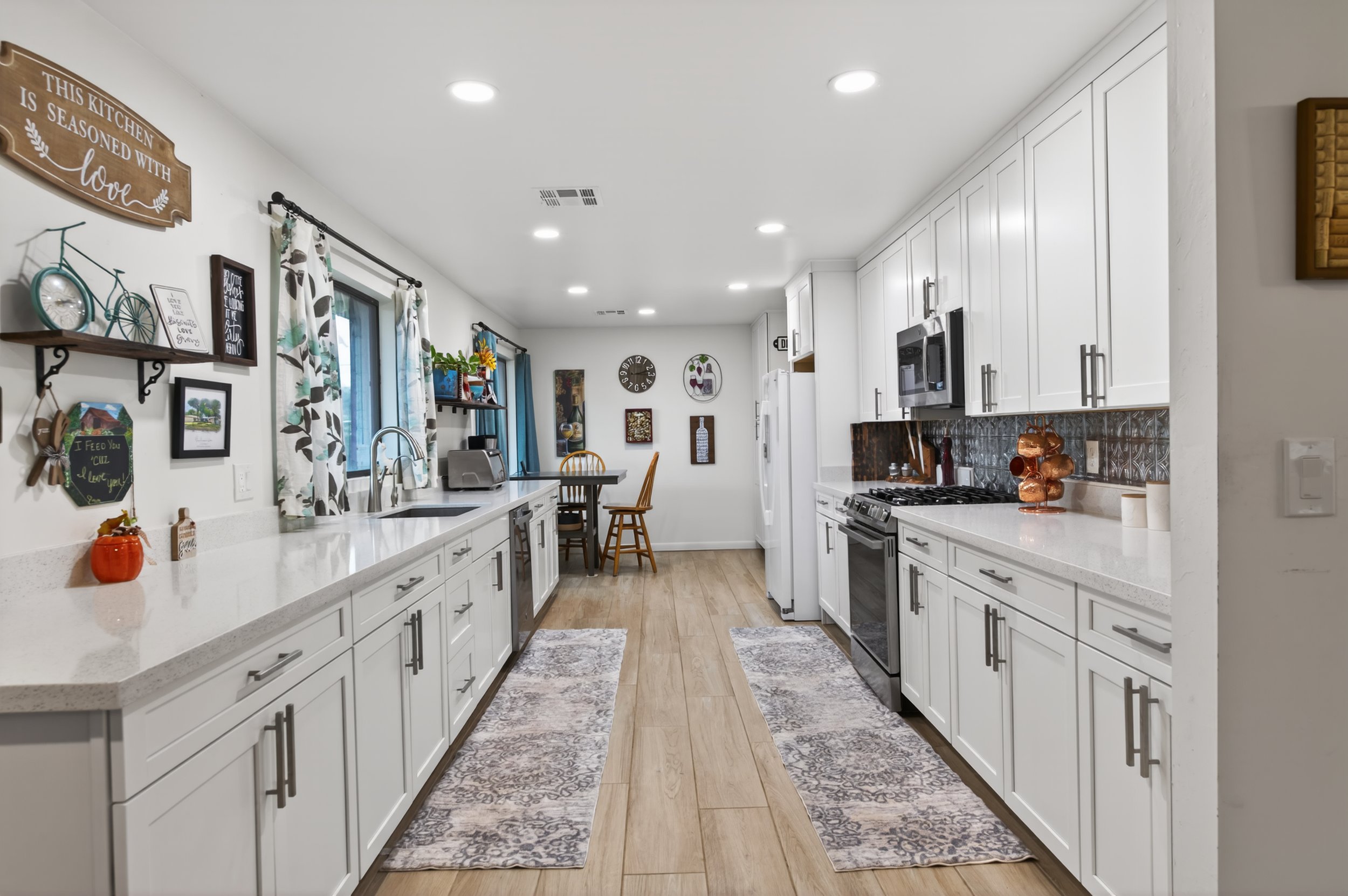 kitchen photo showing the vast countertop space for real estate