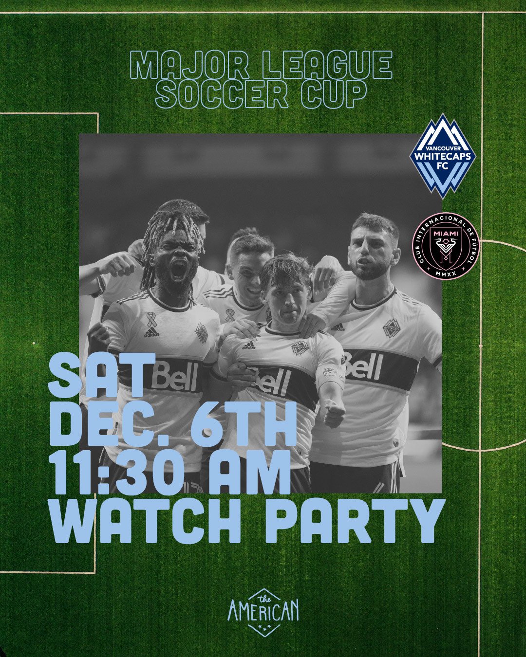 WE'RE RUNNING IT BACK AND OPENING EARLY! ⁠WHITECAPS TAKE ON INTER MIAMI FC! ⁠FOR THE FIRST TIME IN CLUB HISTORY WE'RE PLAYING ⁠FOR THE MLS CUP 🏆️ CATCH THIS HISTORIC GAME ON THE BIG SCREENS WITH SOUND! ⁠
⁠
MAKE YOUR RESO THROUGH OUR LINK IN BIO! ⁠
⁠
