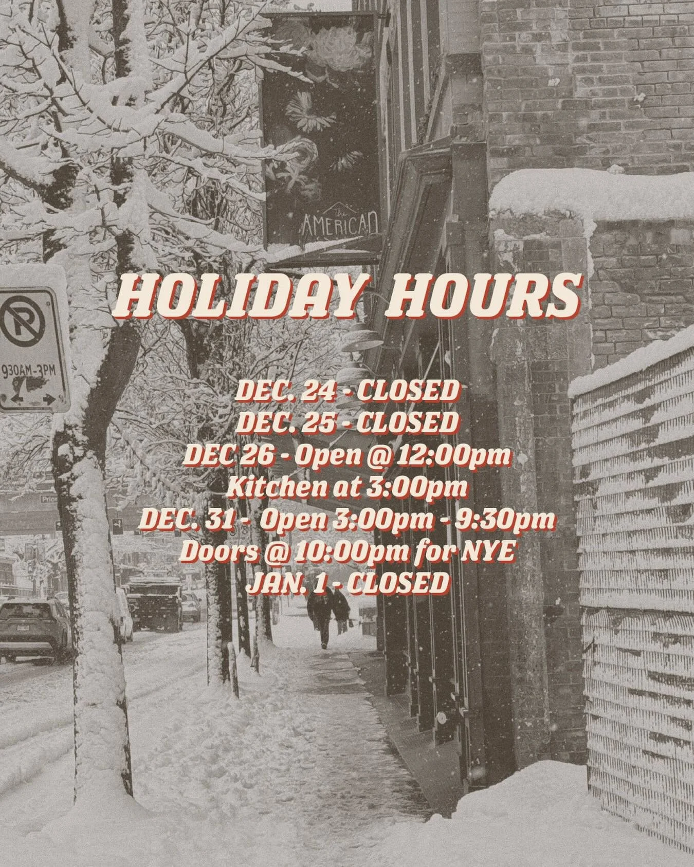 We&rsquo;re Open! Just not all the time. See holiday hours above and drink accordingly!