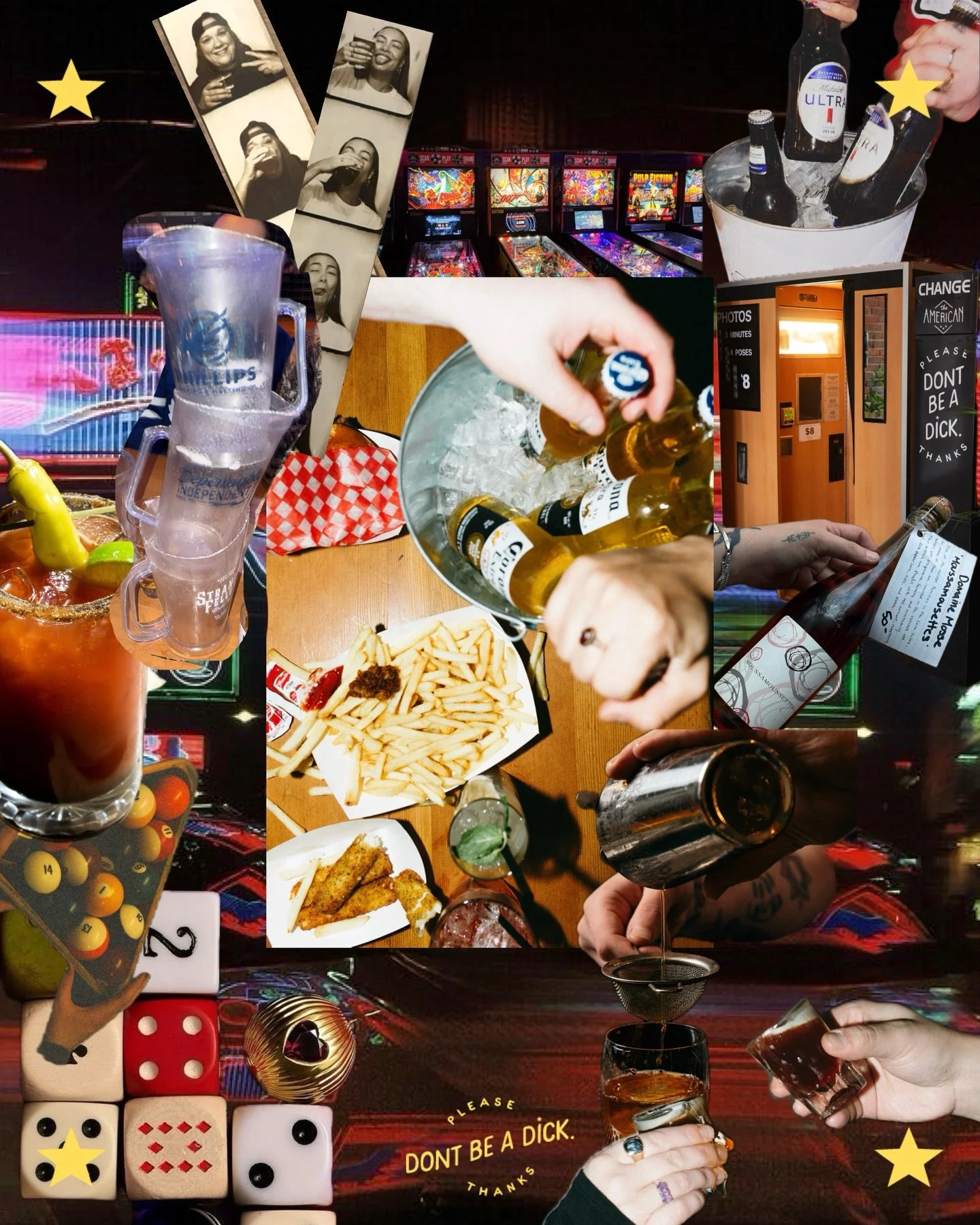 Your weekend mood board 🎱 tonight we ride with @flipout for GET FREE FRIDAY and tomorrow we rock with @christabelle.club for PUB ROCK. DJ&rsquo;s from 10pm - 2am and NO COVER!

Friday &amp; Saturday Drink Specials: $32 BUCKETS OF BEER + $5 MYSTERY S