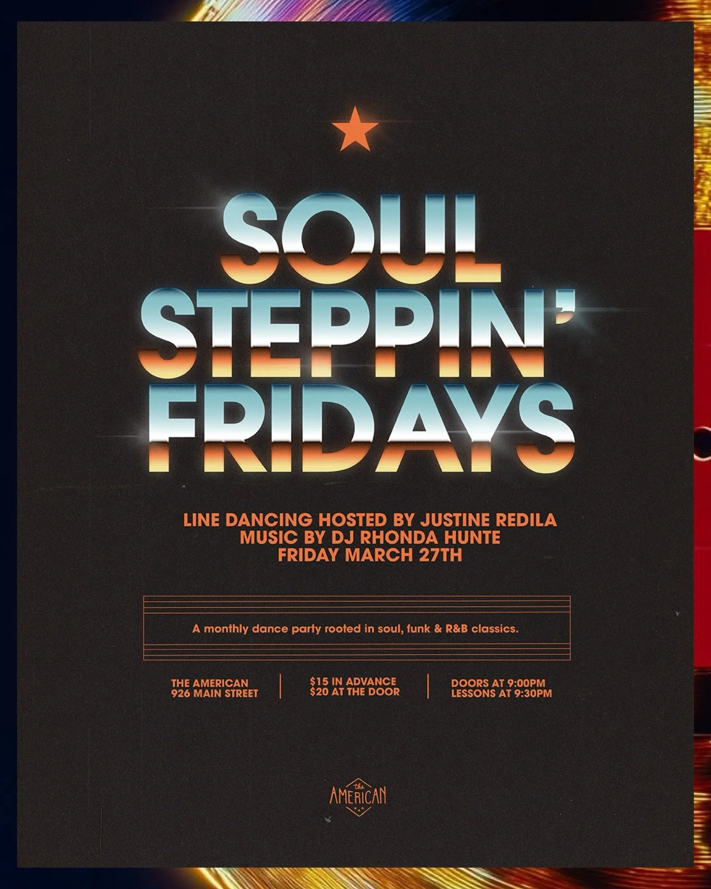 Get in line - it&rsquo;s time to dance! Every month we&rsquo;ll be turning the dancefloor into a full on groove palace with a night rooted in Soul, Funk, and R&amp;B classics. 

We&rsquo;ll kick things off with an all-levels line dancing session led 