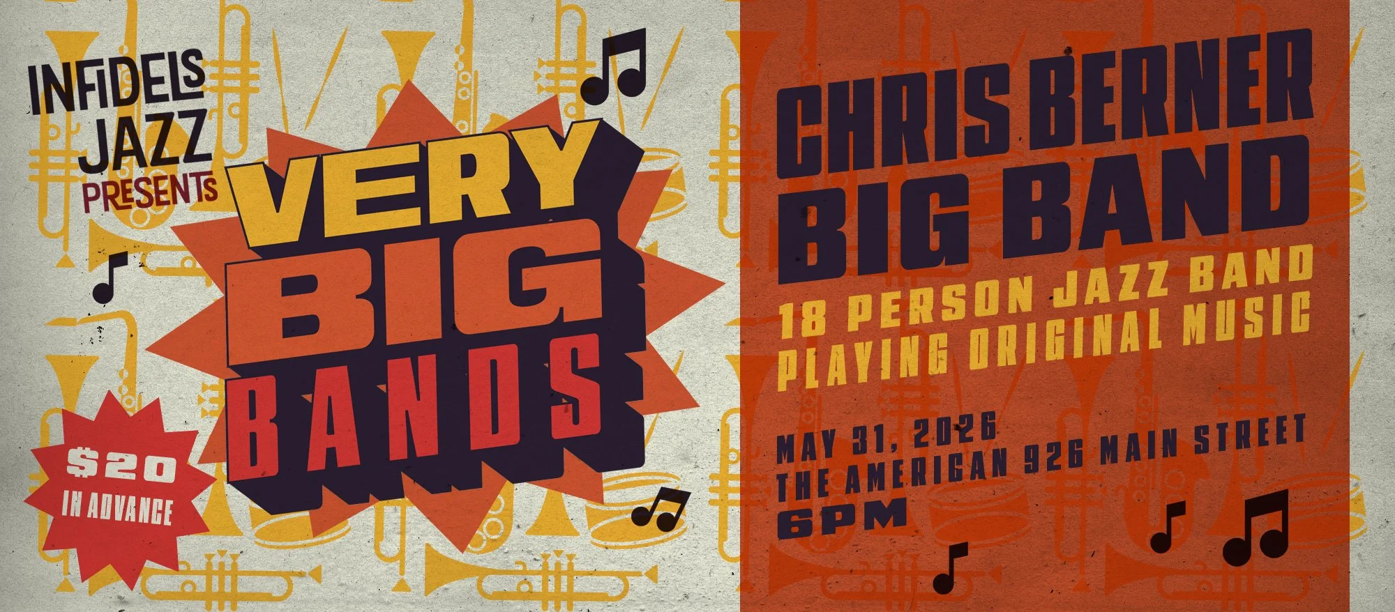 Infidels Jazz presents Very Big Bands feat. Chris Berner Big Band