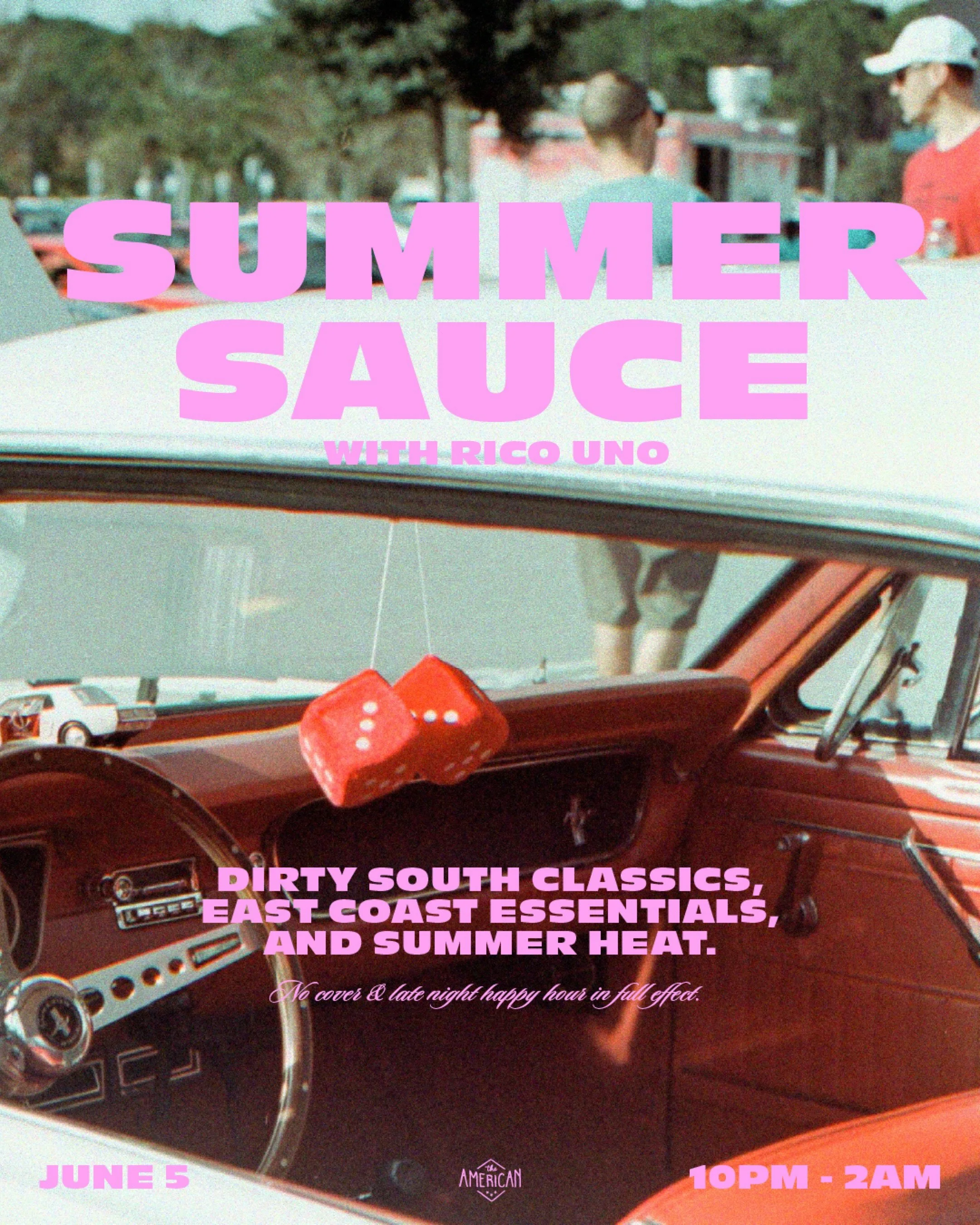 This Friday night we welcome back @ricouno for a night of Dirty South classics, East Coast essentials, and summer time classics.&nbsp;&nbsp;All killer, no filler. All night long.

Late night happy hour will also be in full effect with $5 beers, $5 hi