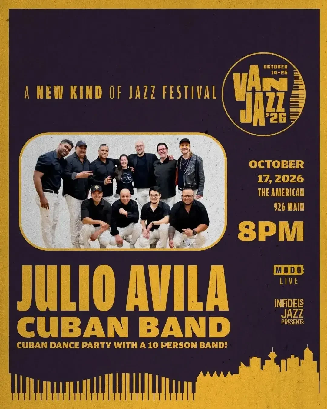 Jan Jazz 2026 : Julio Avila Cuban Band
