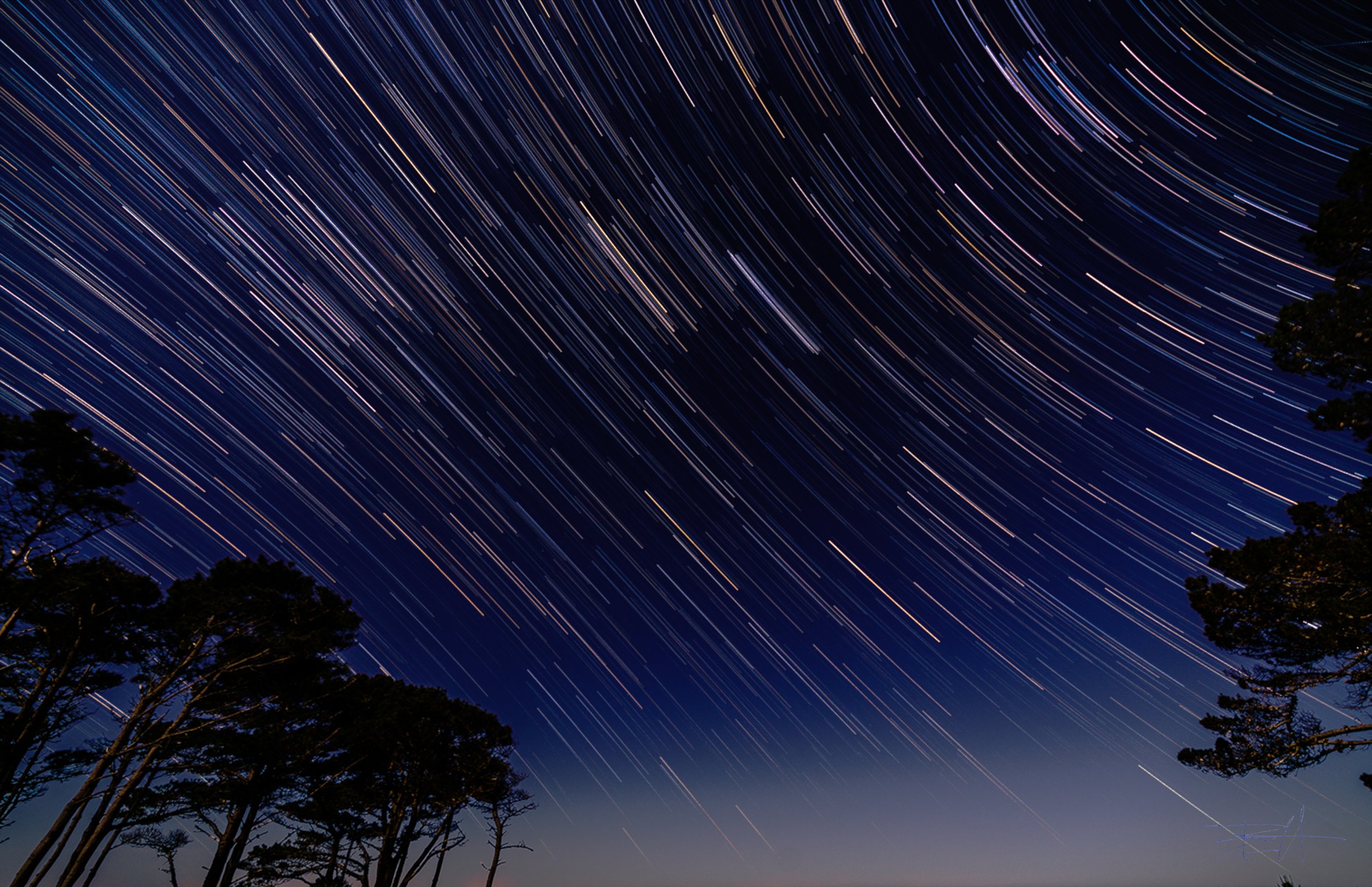Star Trails timelapse in Albion