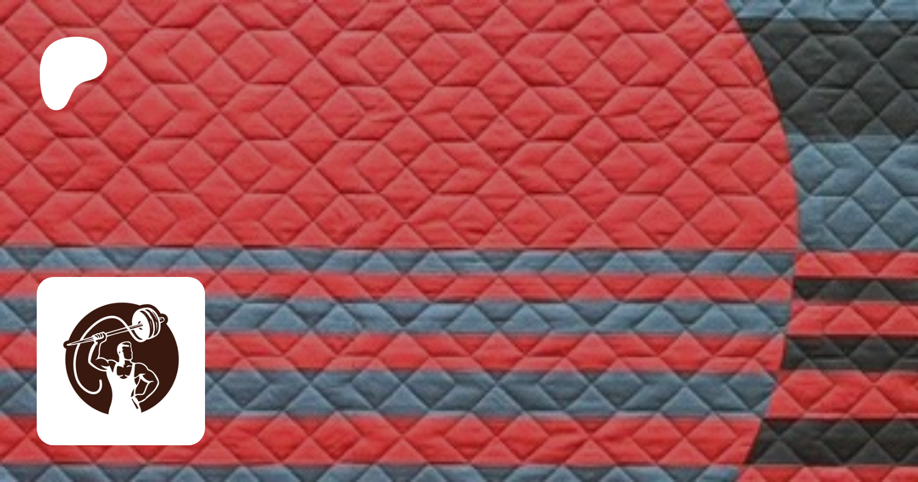 Image of Joshua's quilt Red Giant as the header image for their Patreon channel.