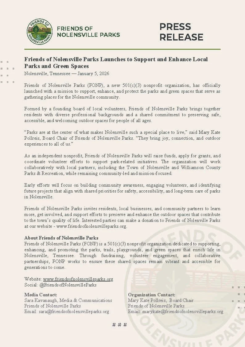 FONP launch press release image January 2026