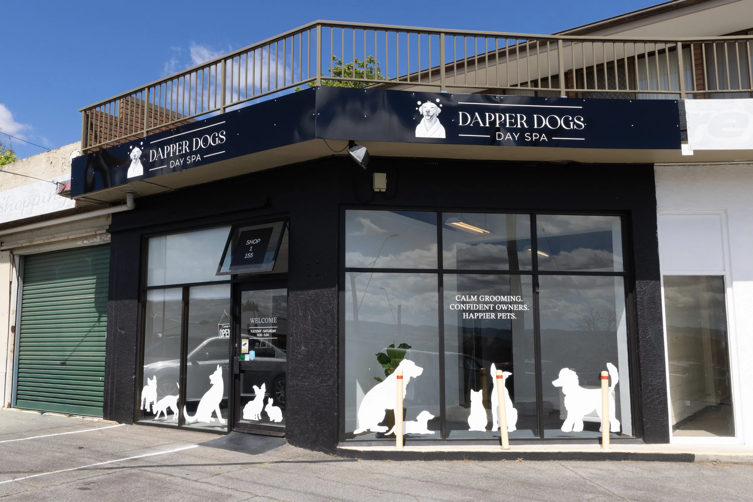 Dapper Dogs Day Spa Exterior Shop