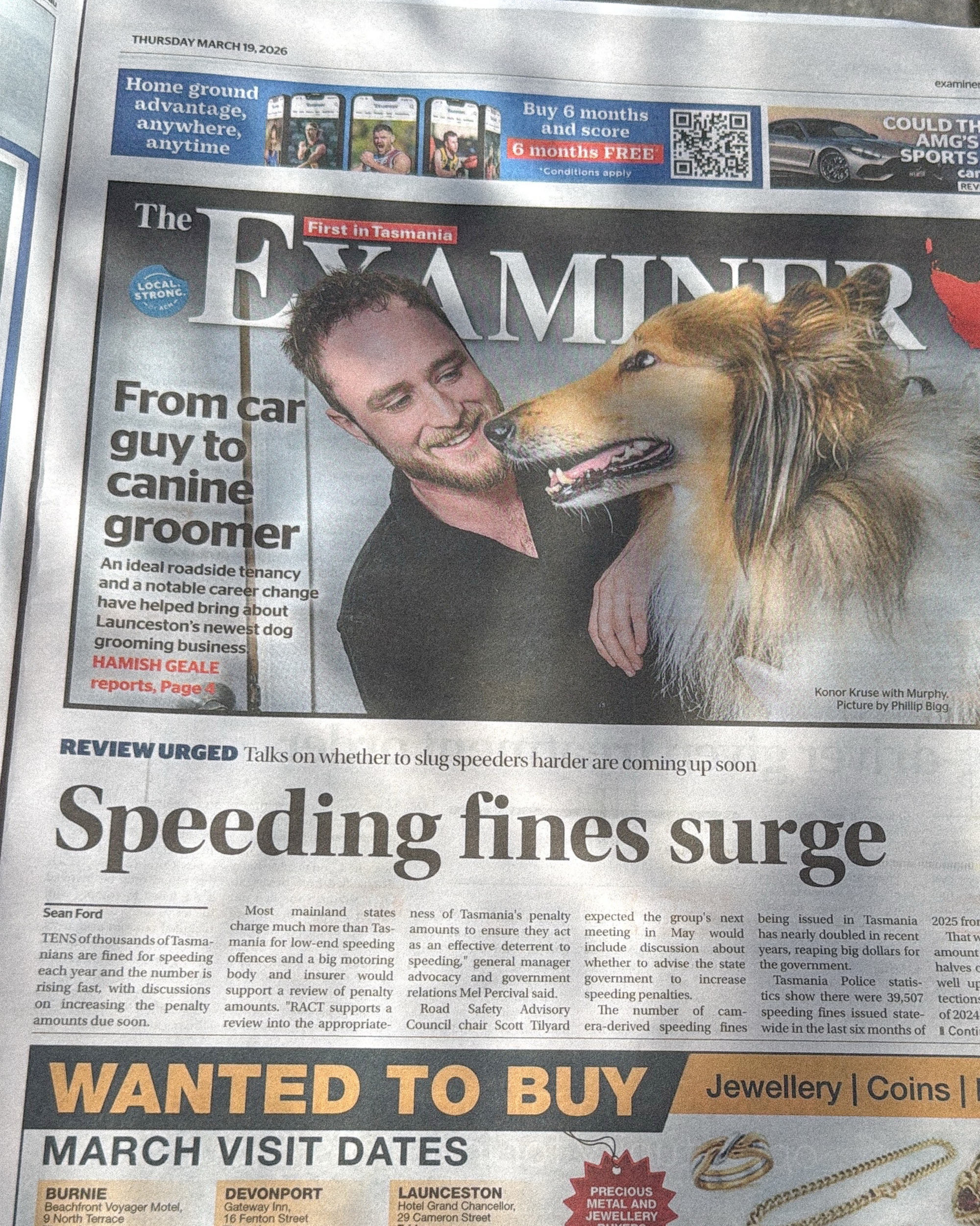 Mercury newspaper with Konor