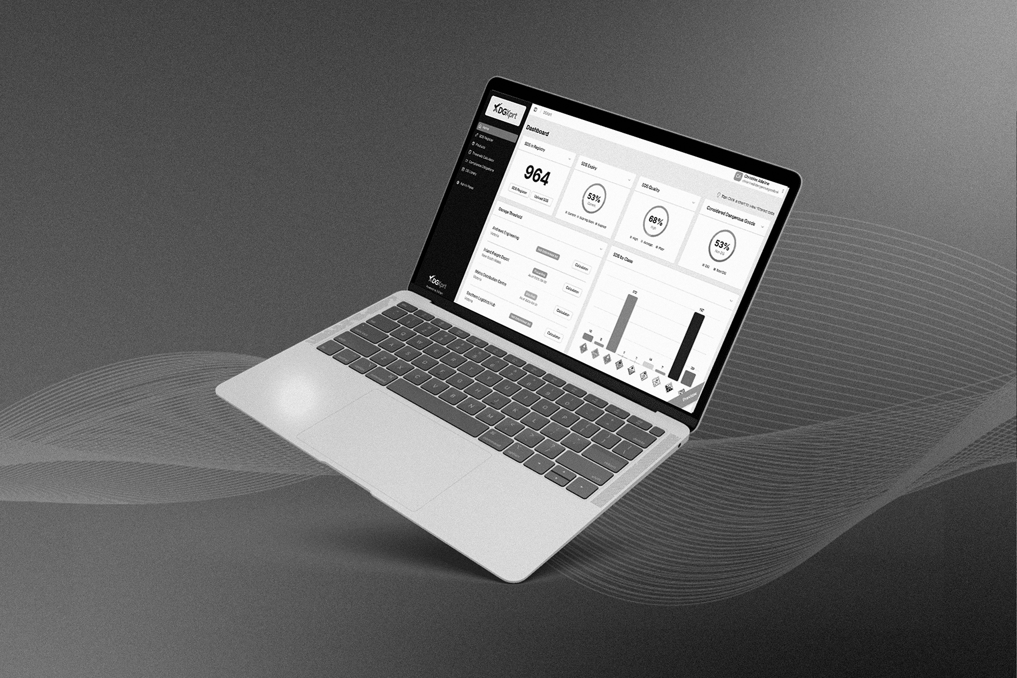 Laptop with DGXprt software