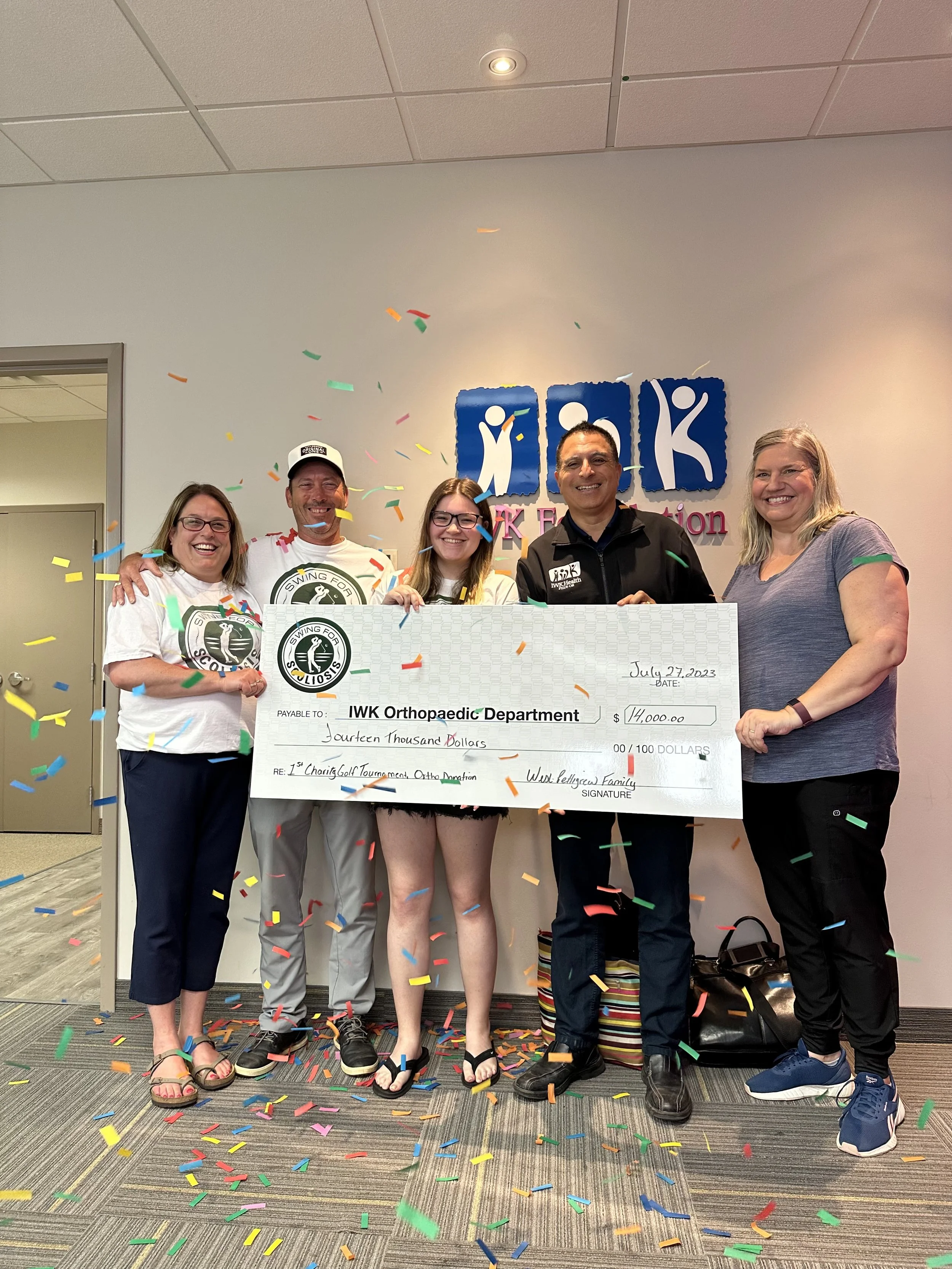 A Successful First Tournament Raised $14,000 for the IWK Orthopaedic Department