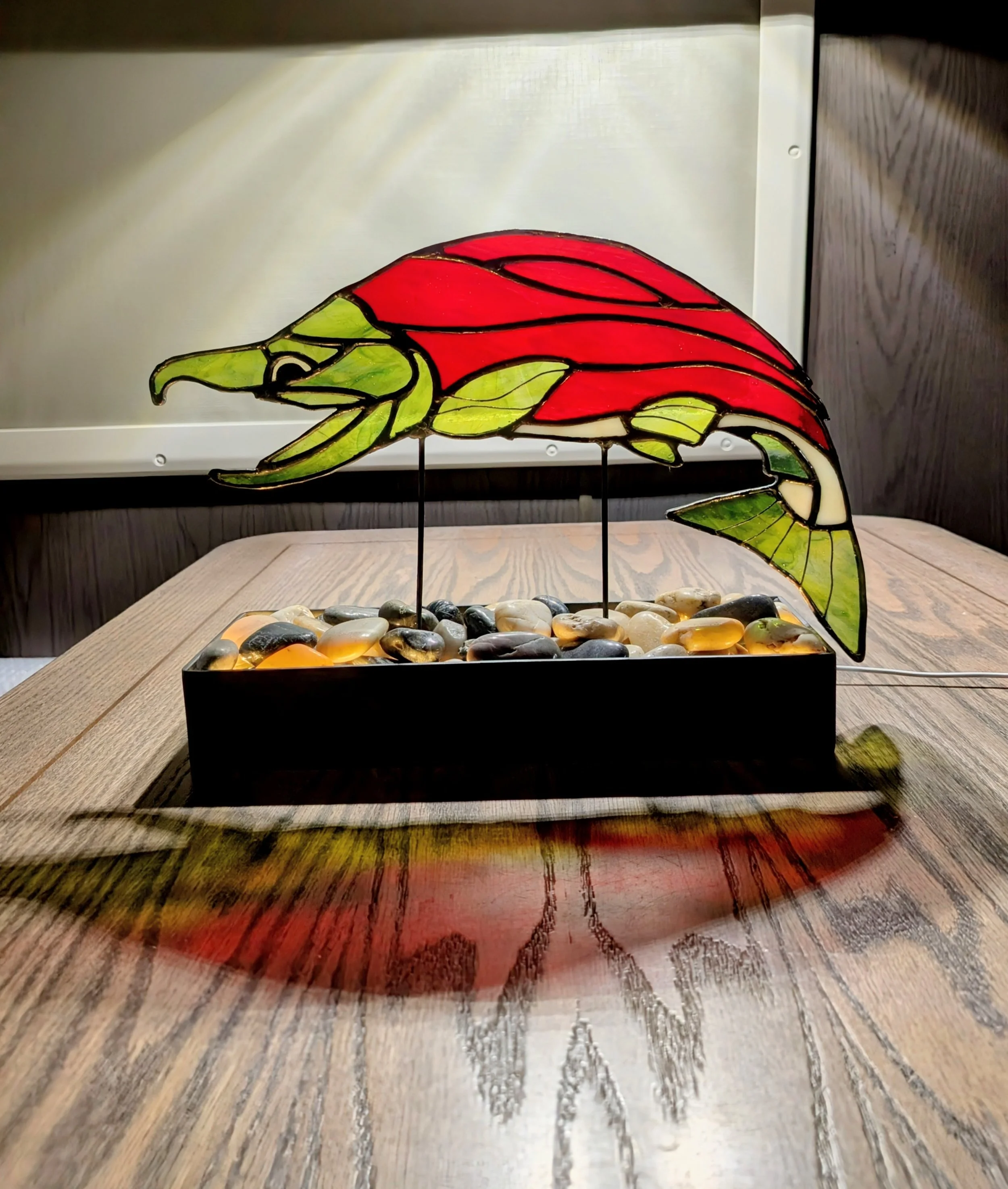 Semoni (salmon) sculpture