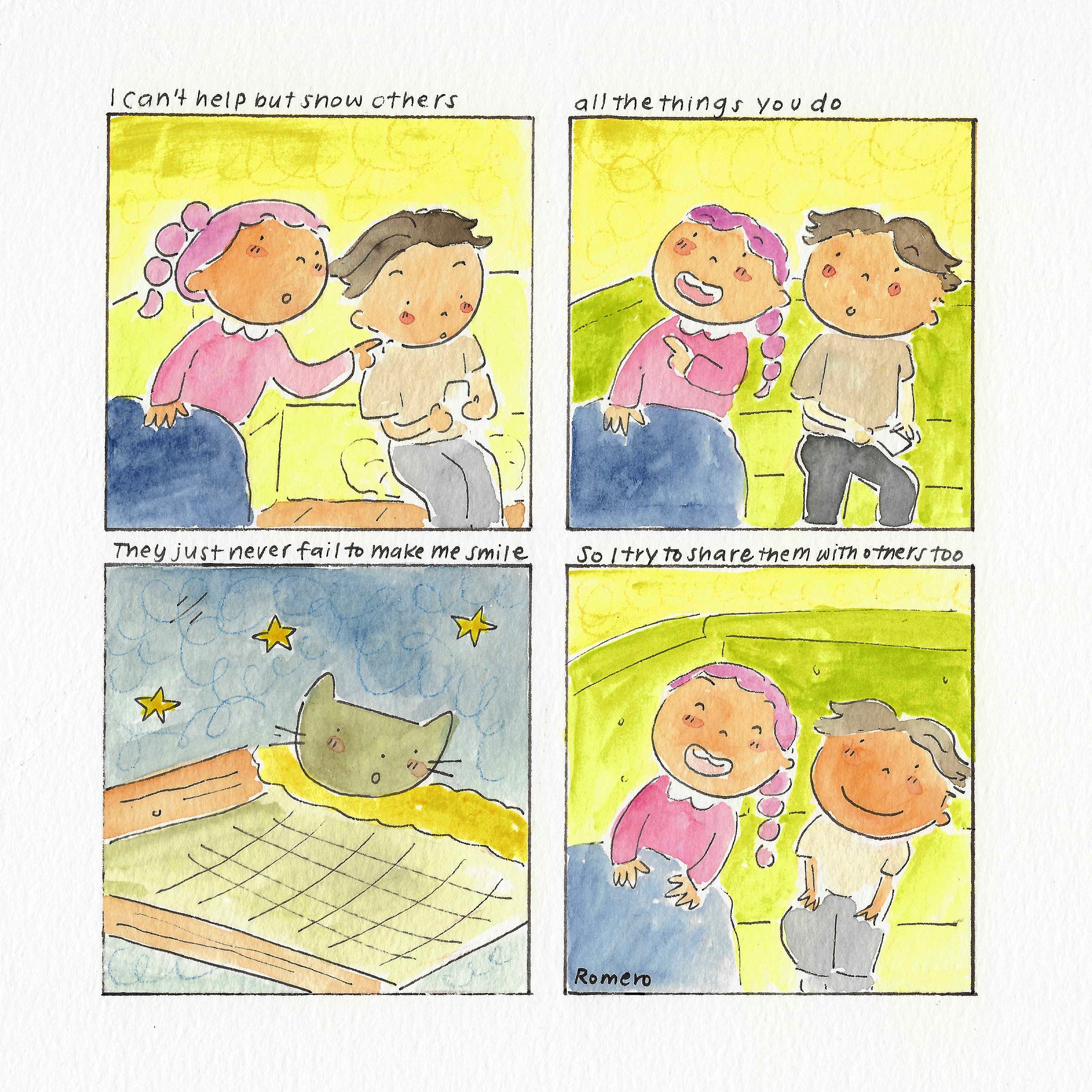 'letters to my cat: all the things' print