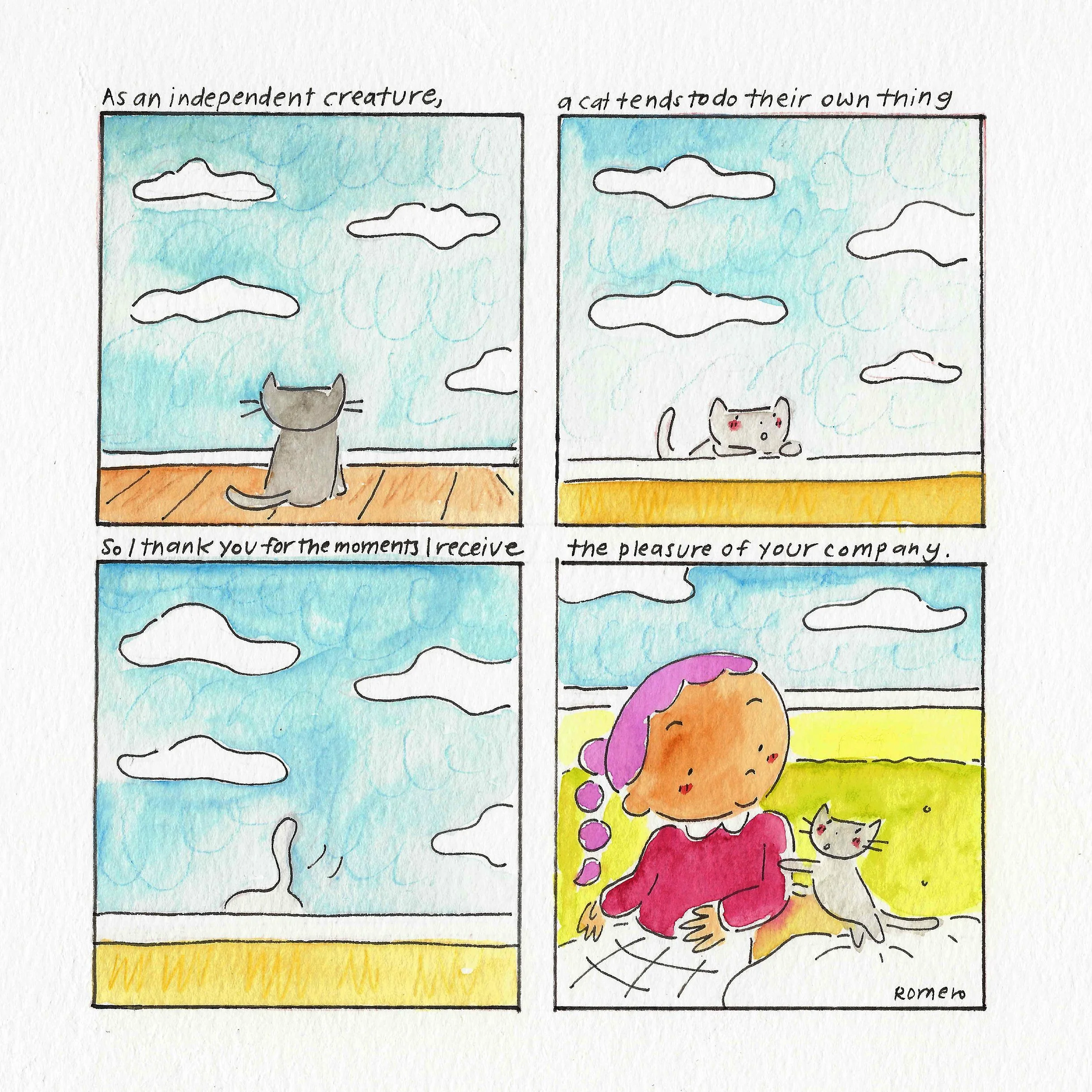 letters to my cat: independent' print