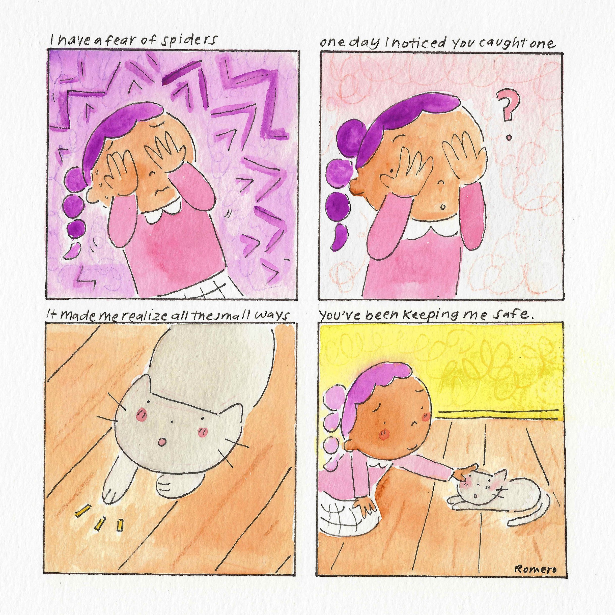 'letters to my cat: safe' print