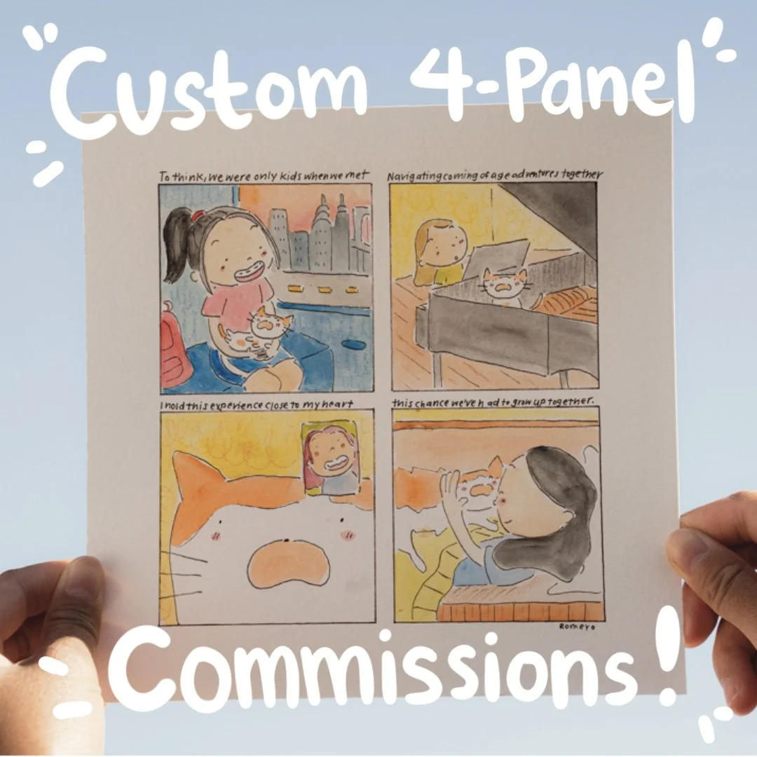 'Letters to my Cat' 4-Panel Comic Commission