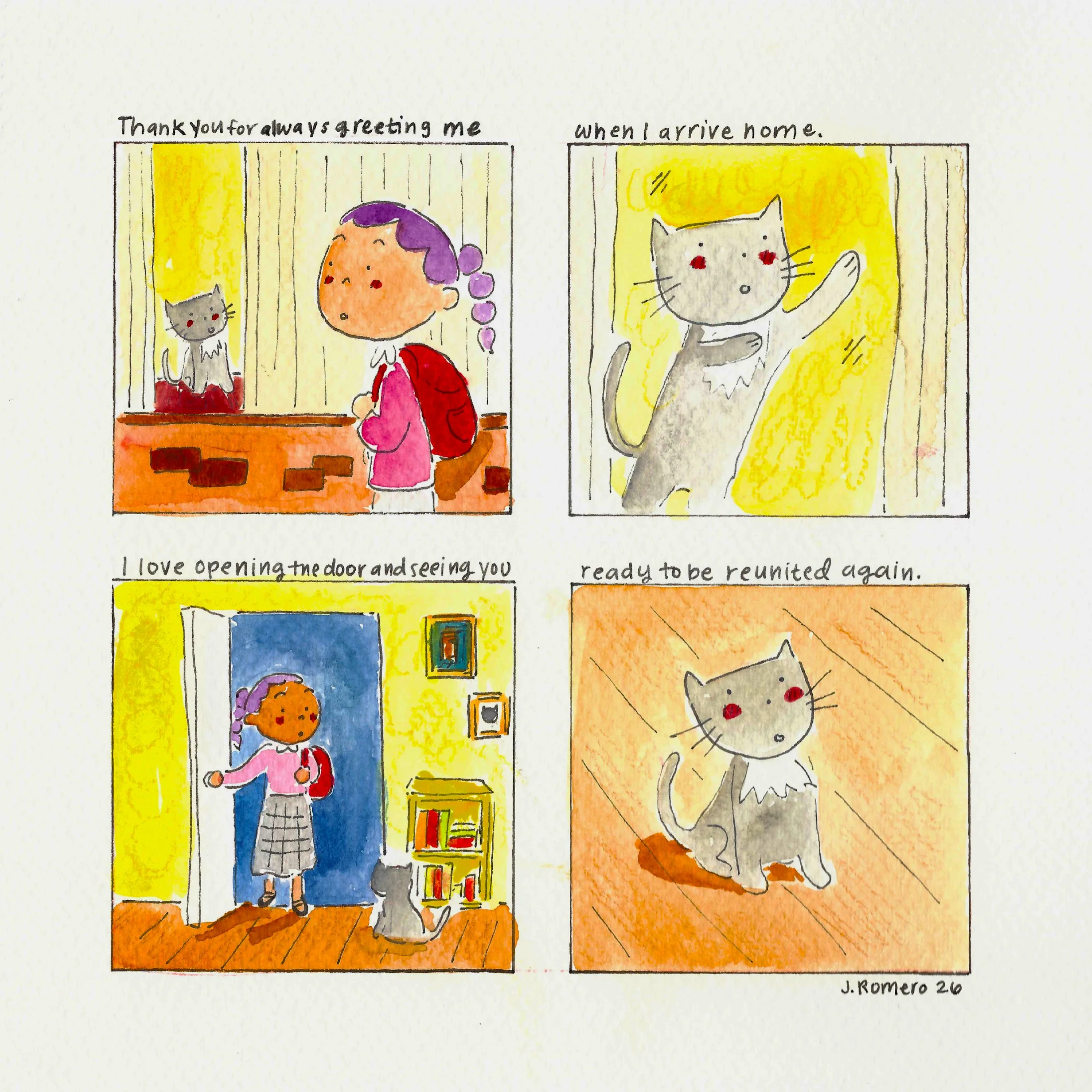 'letters to my cat: arrival' Print