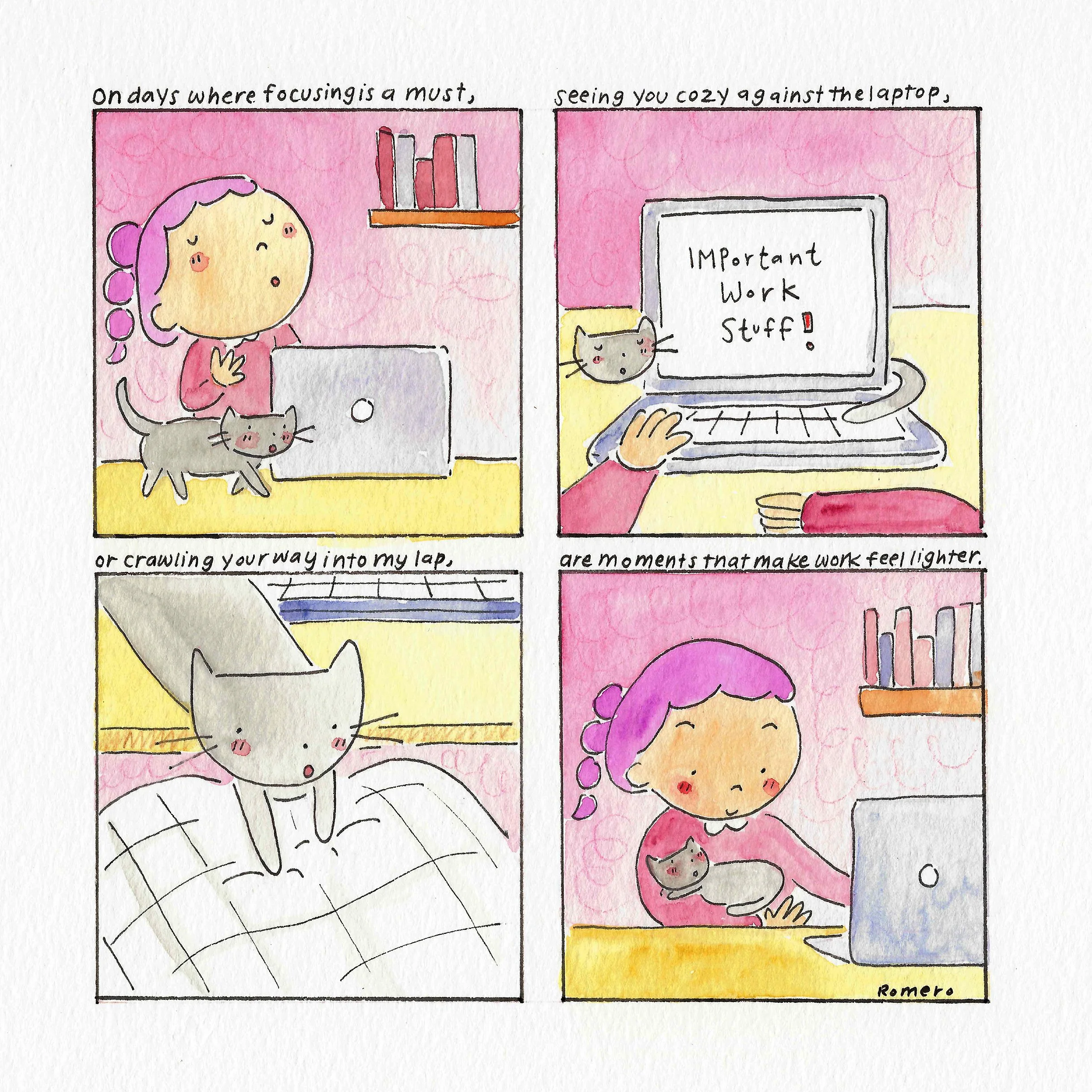 'letters to my cat: focus' print